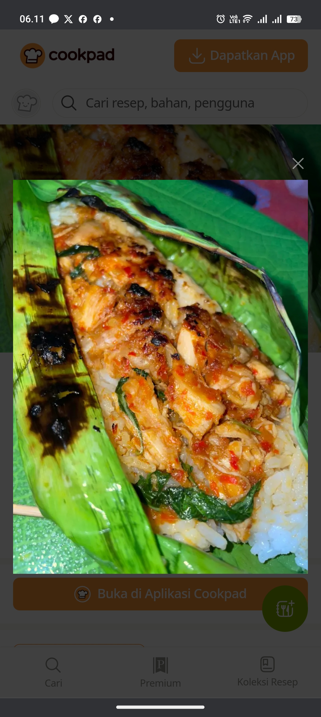 Resep Nasi bakar super enak