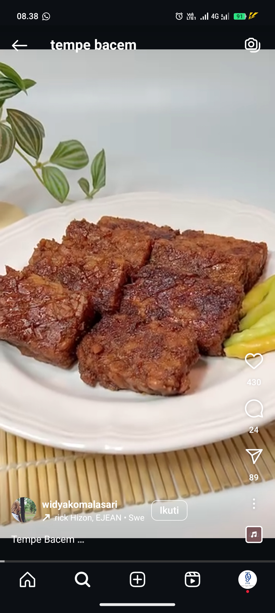 Resep tahu tempe bacem