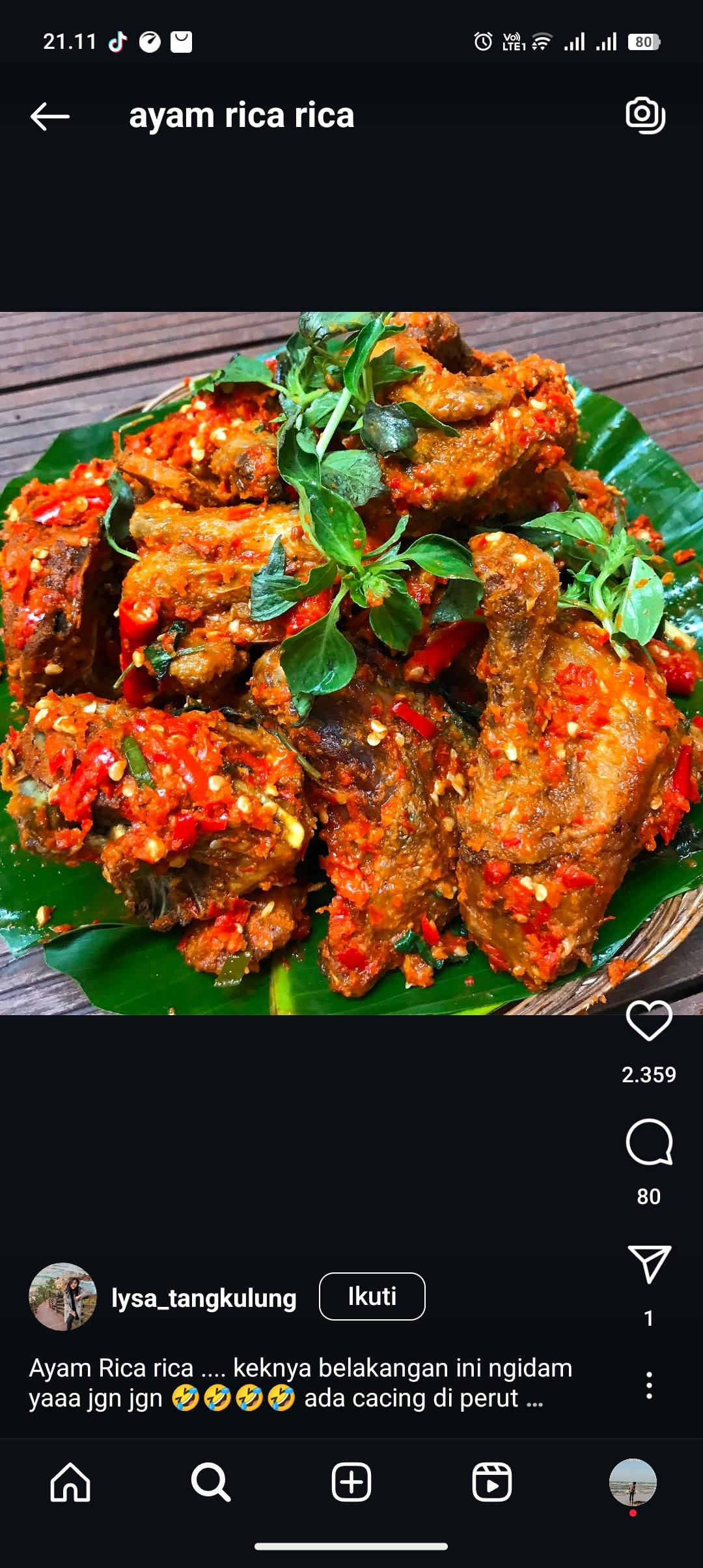 Resep ayam rica-rica