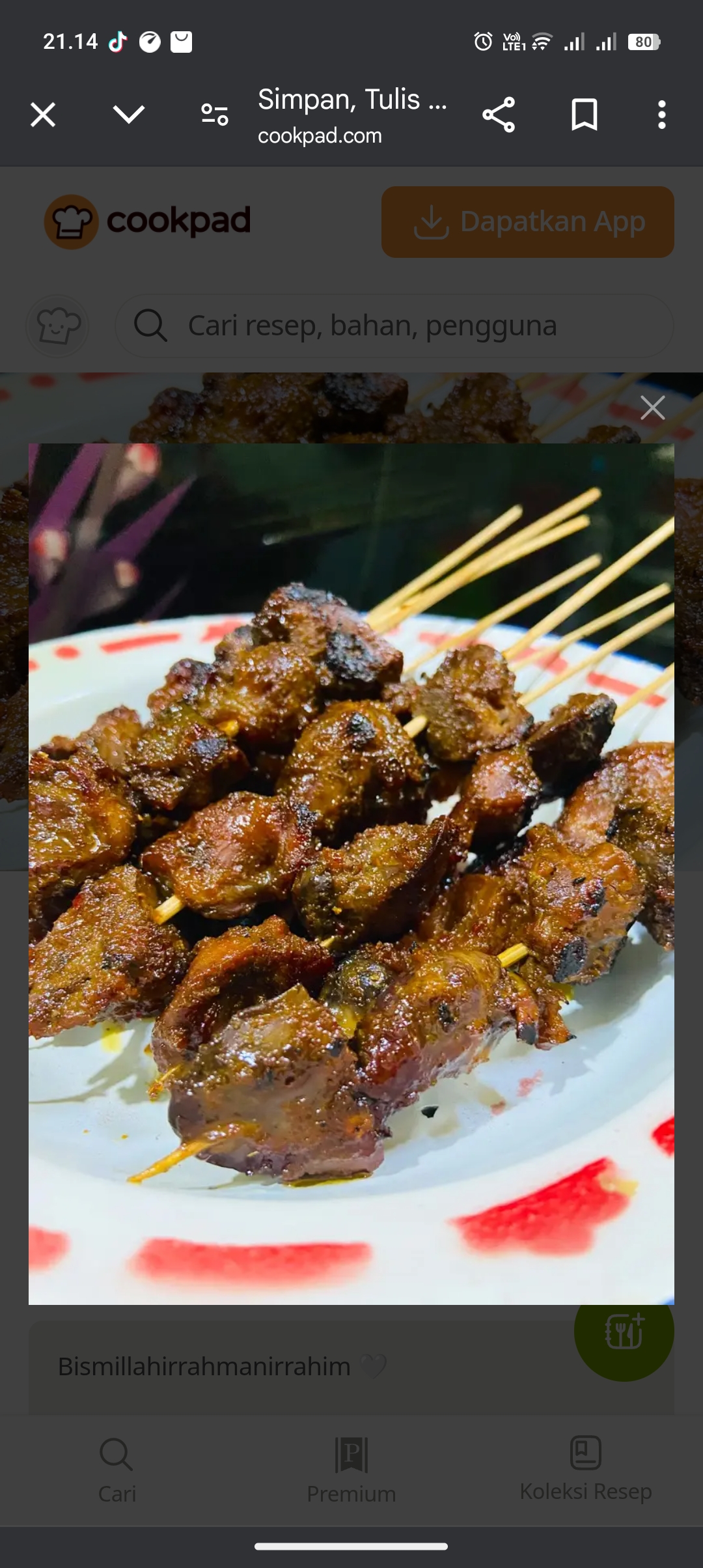 Resep ati ampela ayam bakar