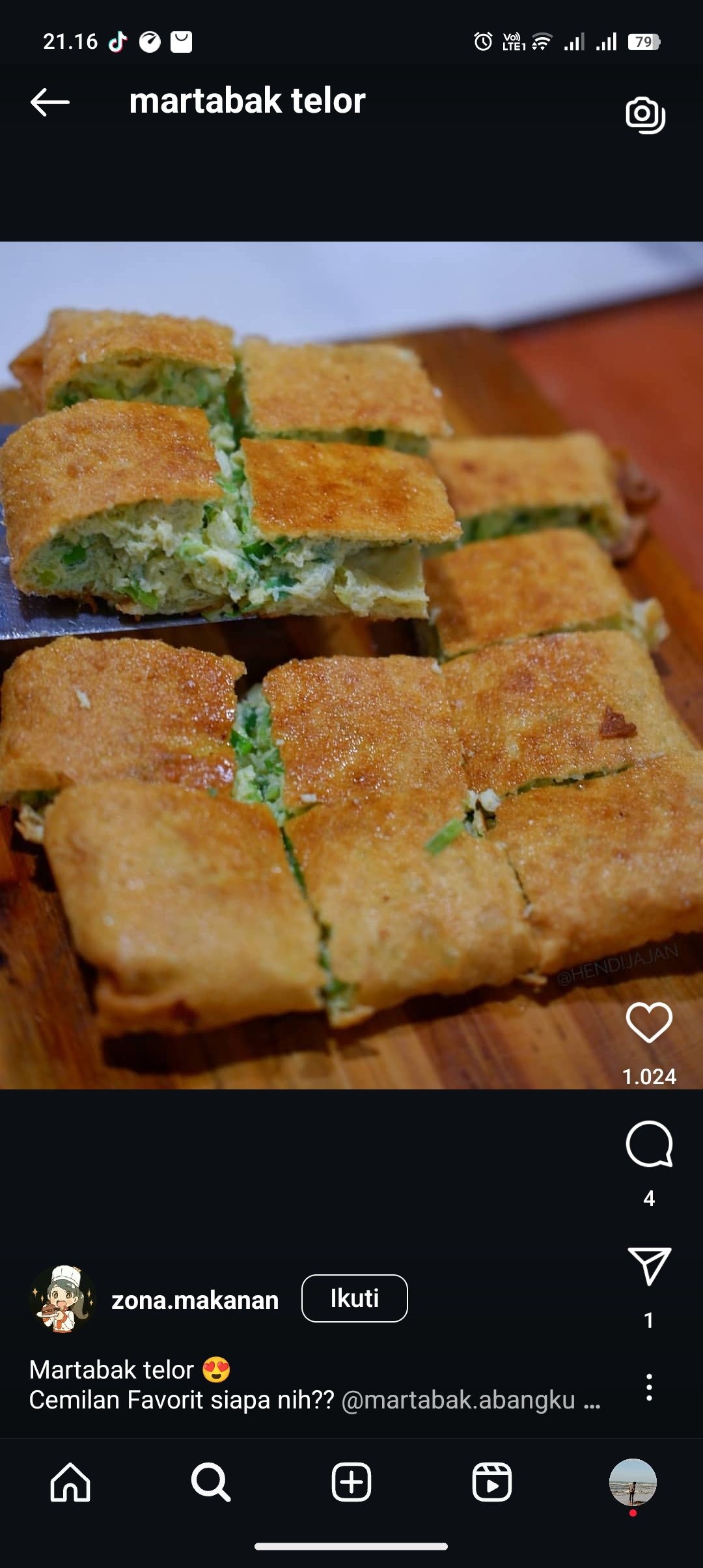 Resep martabak telor yang enak dan nikmat buat cemilan