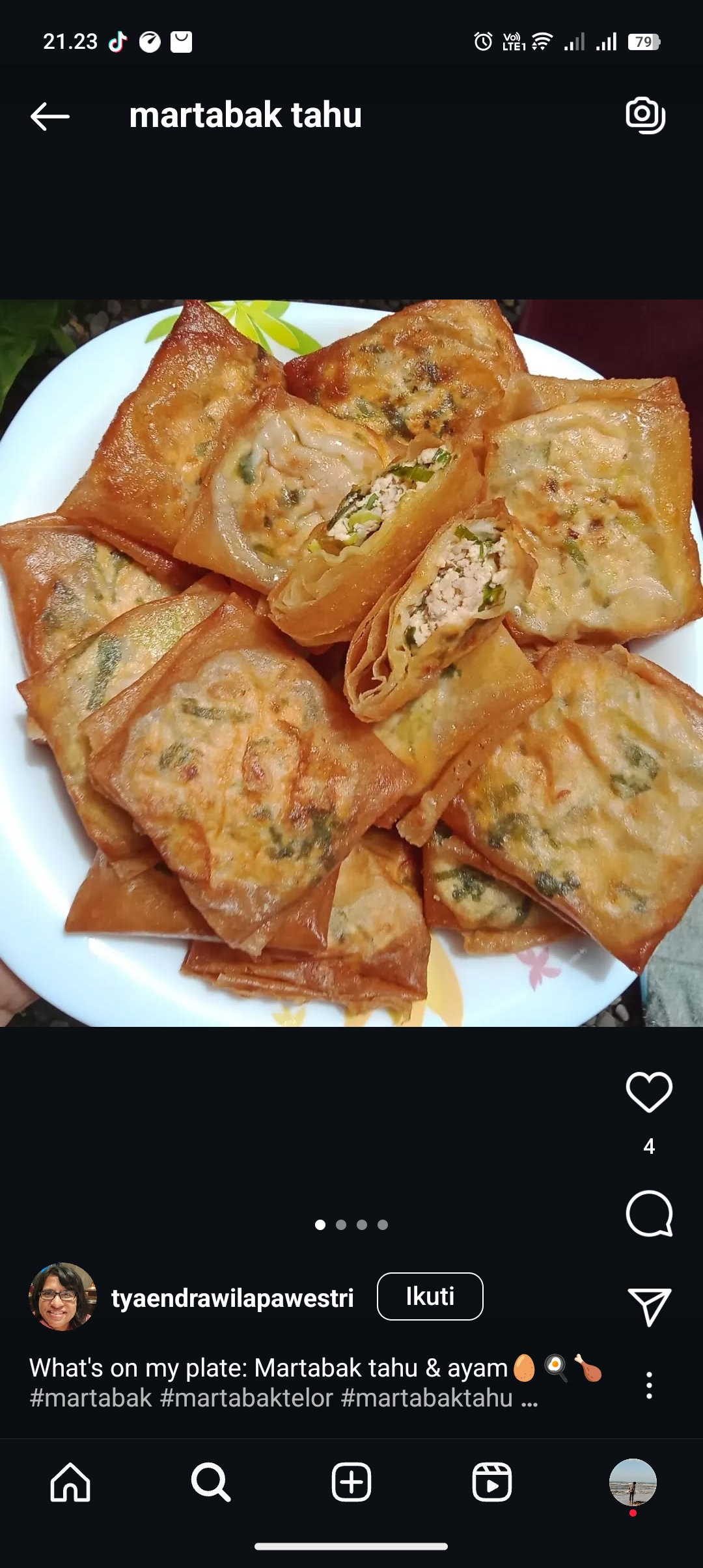 Martabak tahu yang enak buat ngemil