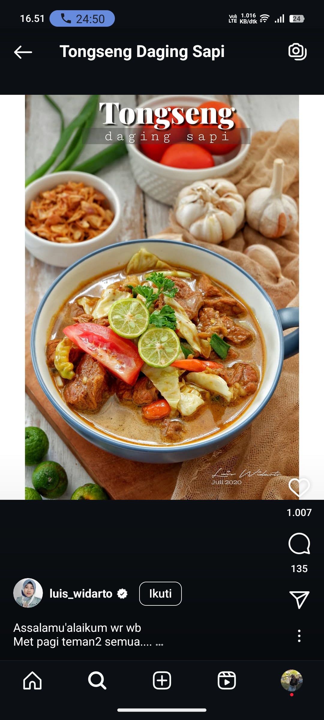 Tongseng Daging Sapi