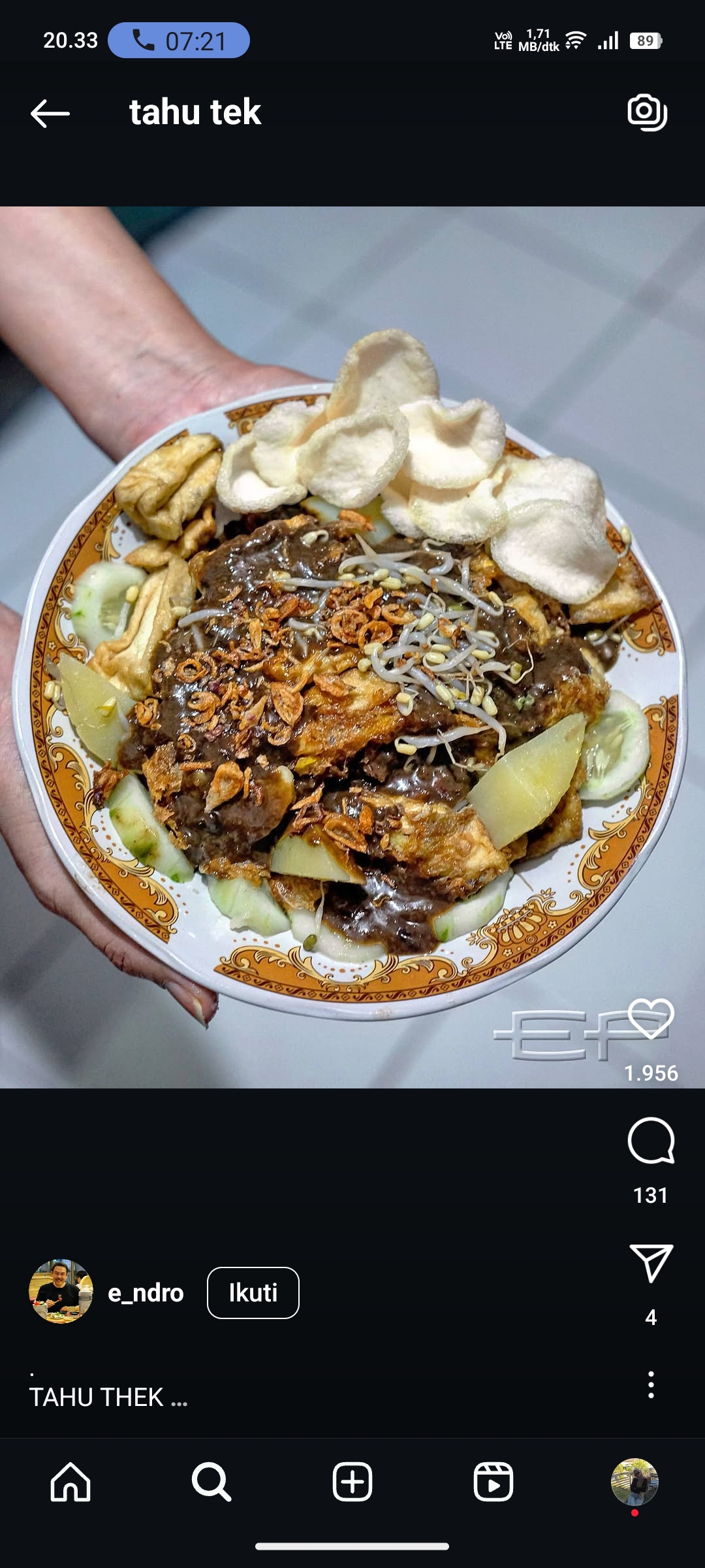 Tahu Tek