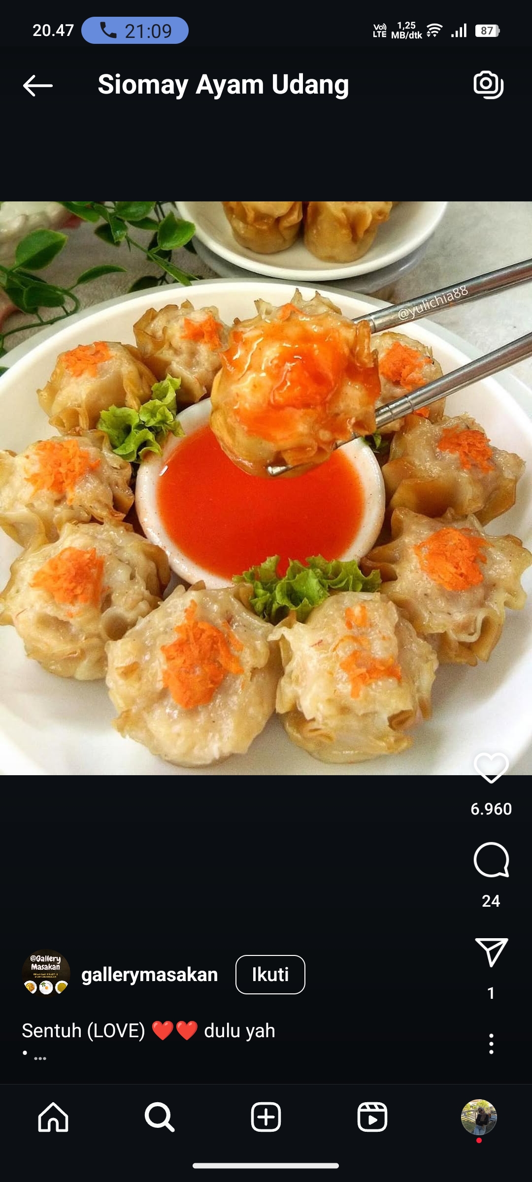 Siomay Ayam Udang