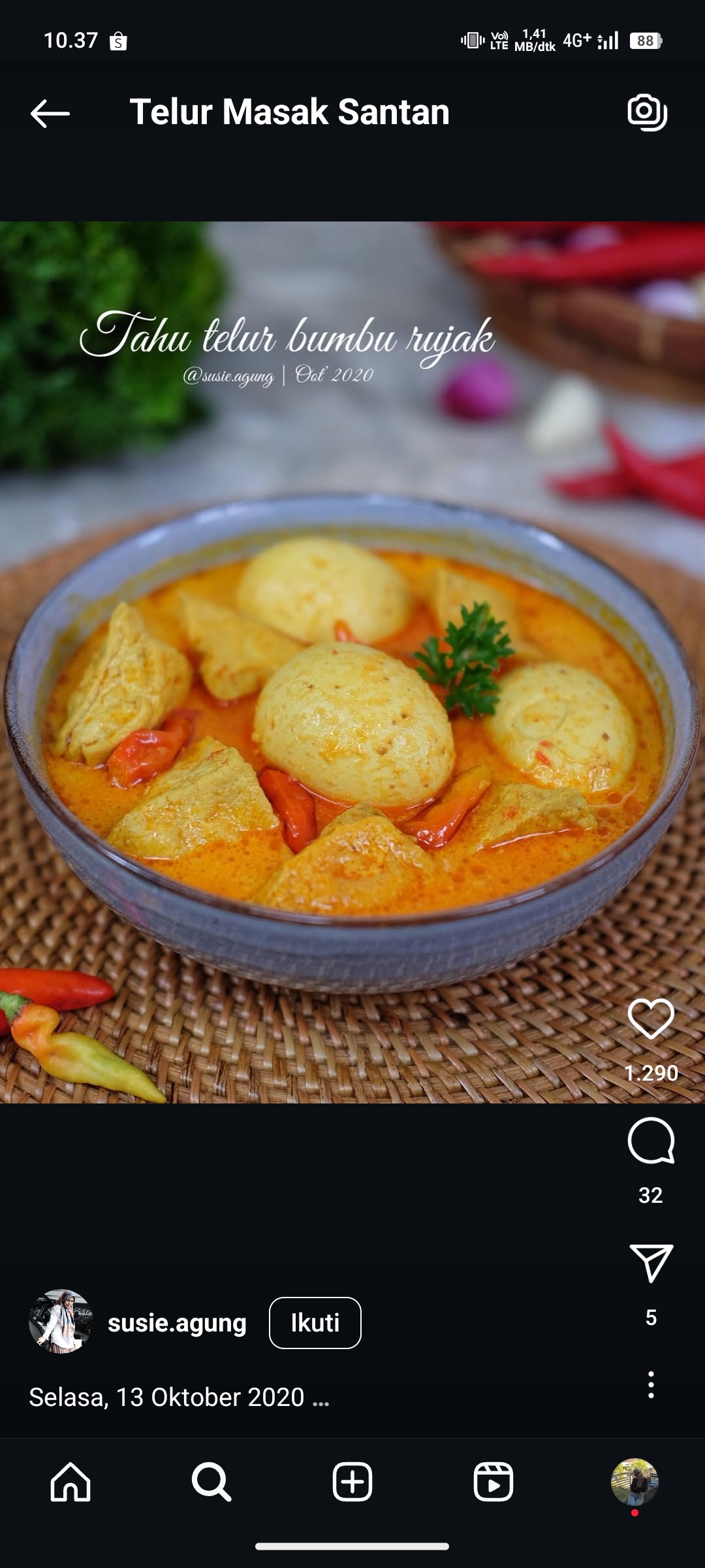 Telur Rebus Santan