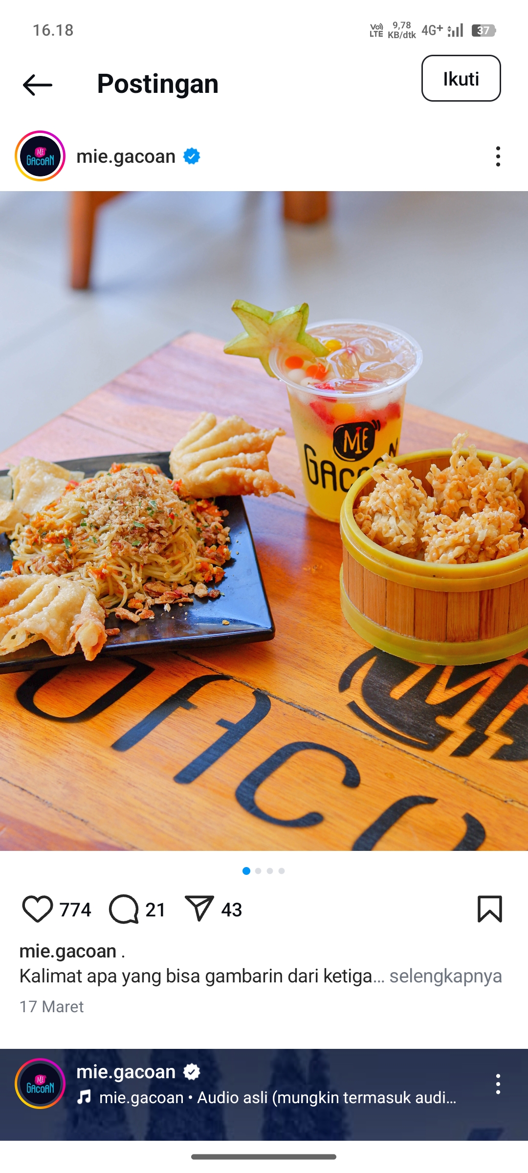 Ayam Halus Mie Gacoan