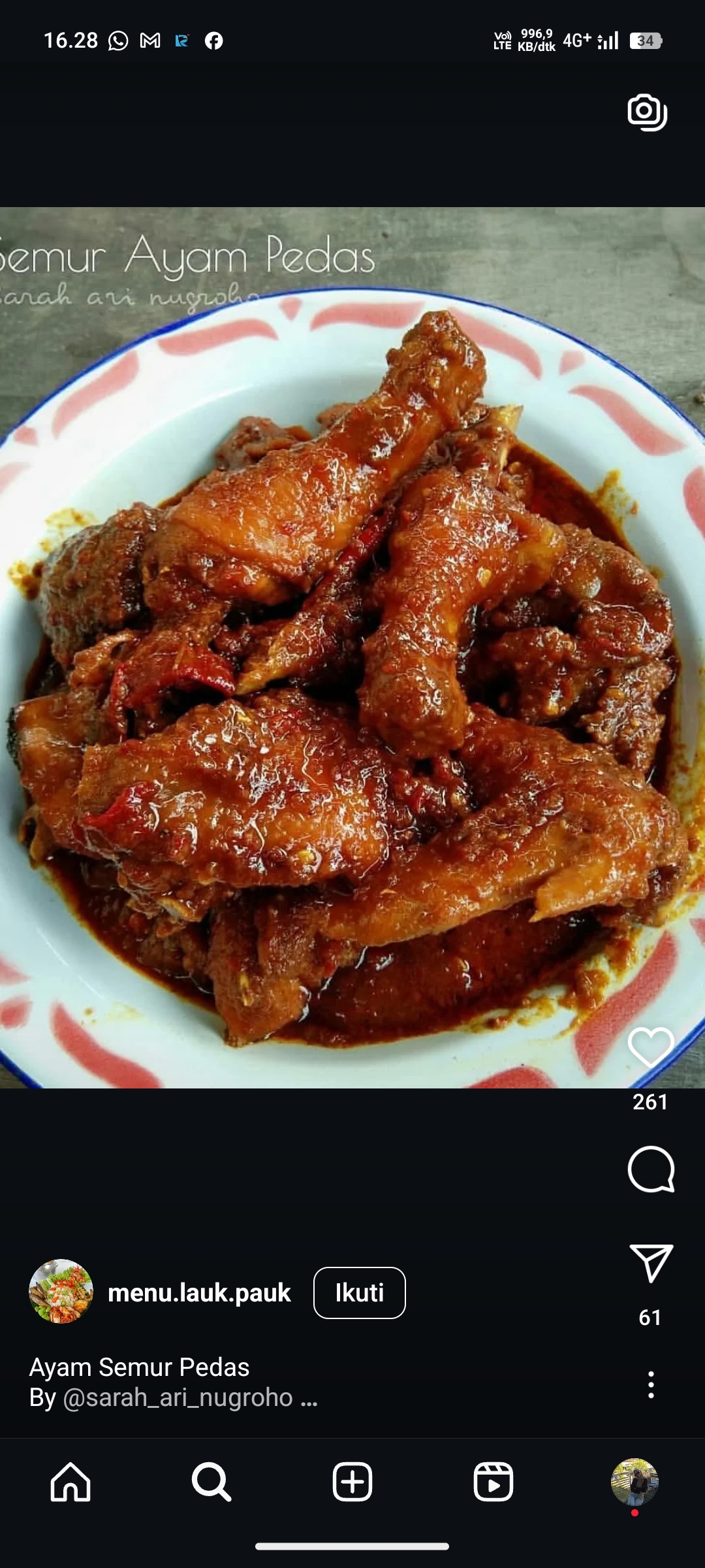 Ayam & Telur Masak Kecap