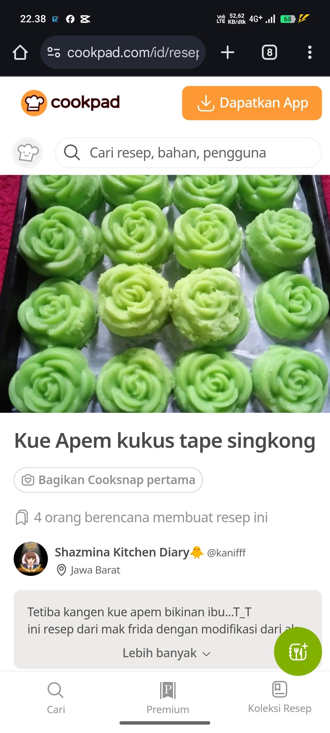 Kue Apem Kukus