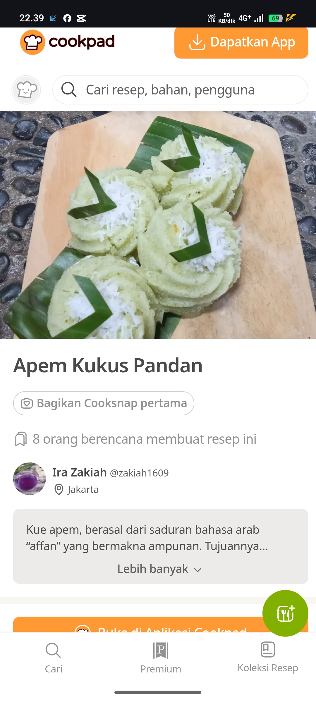 Kue Apem Kukus