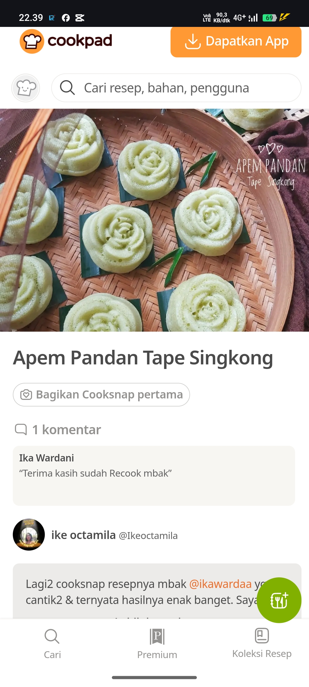 Kue Apem Kukus