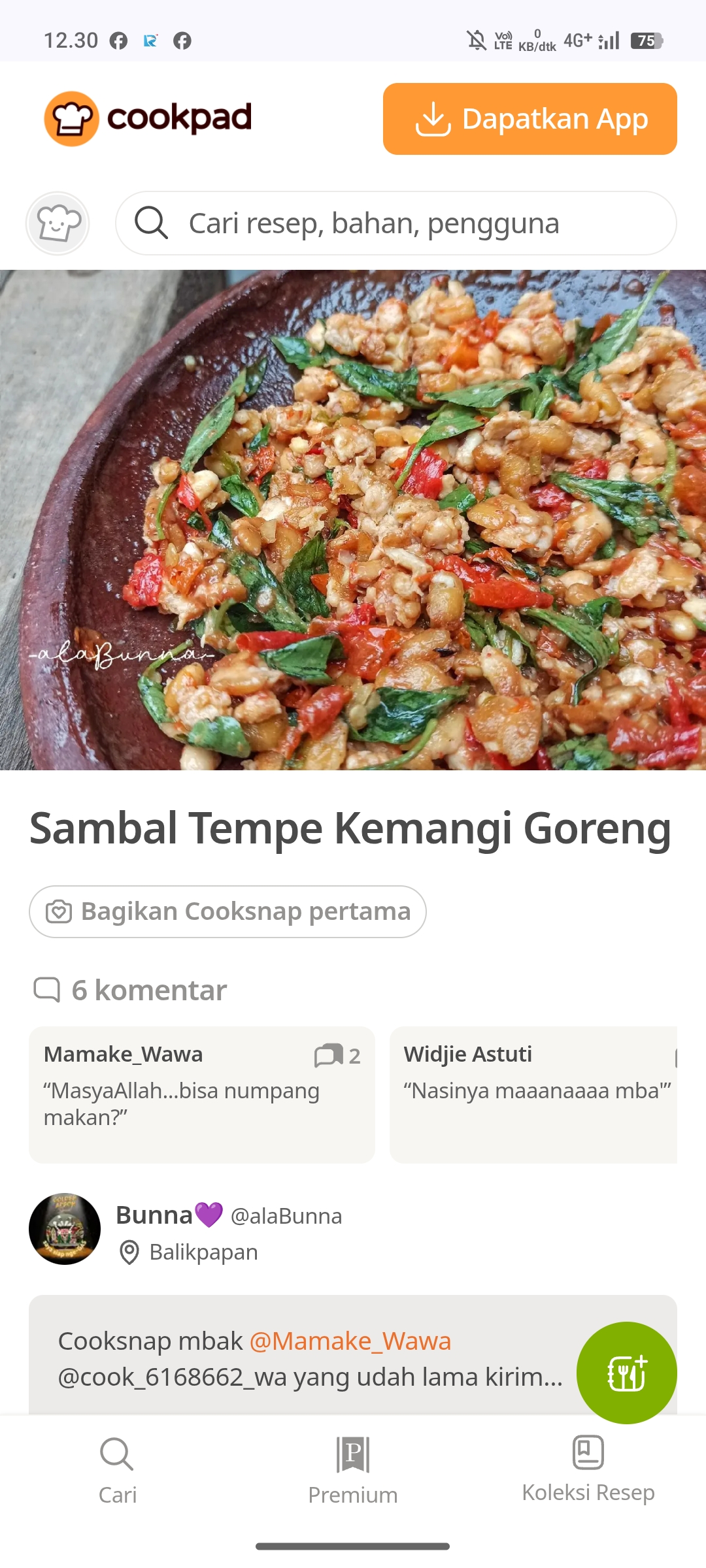 Ilustrasi Sambal Tempe Semangit