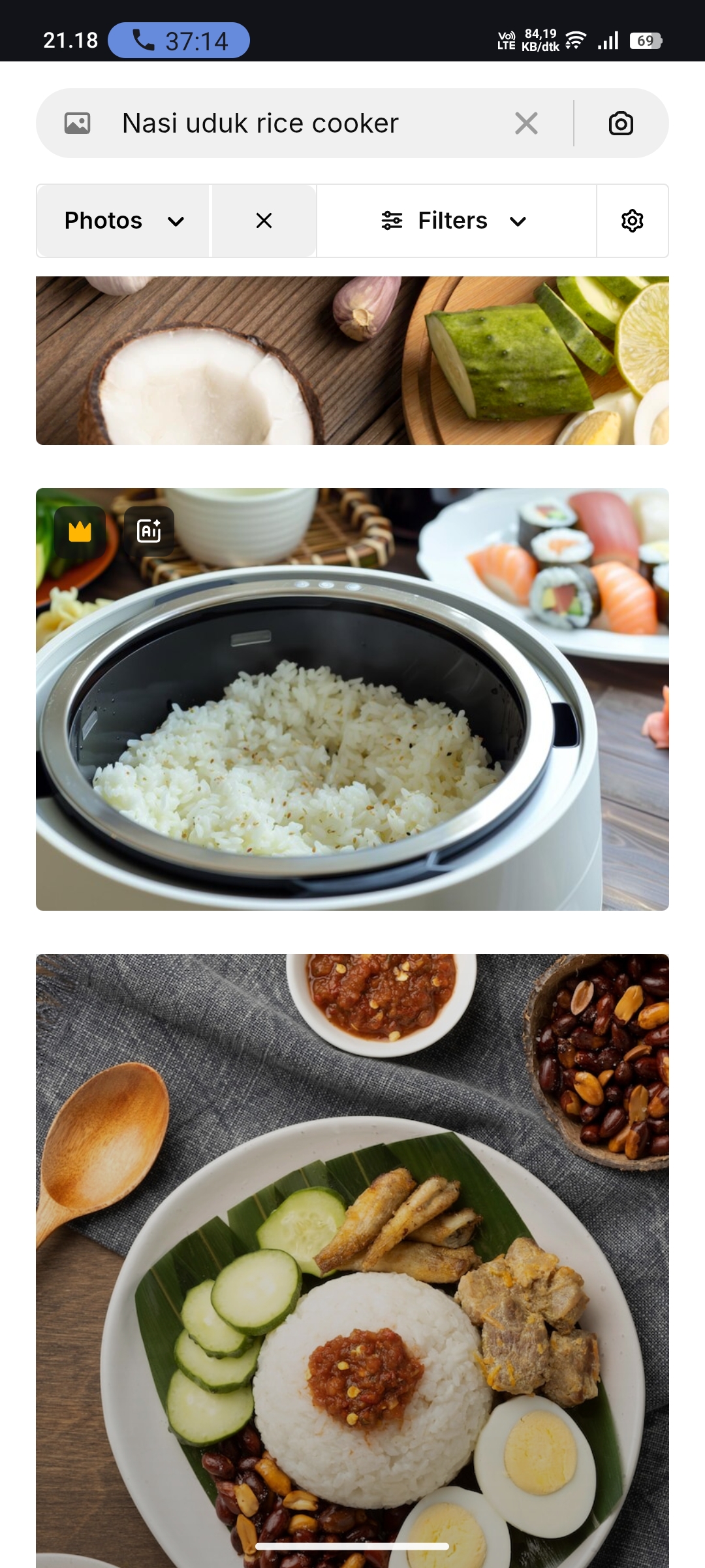 Nasi Uduk Rice Cooker
