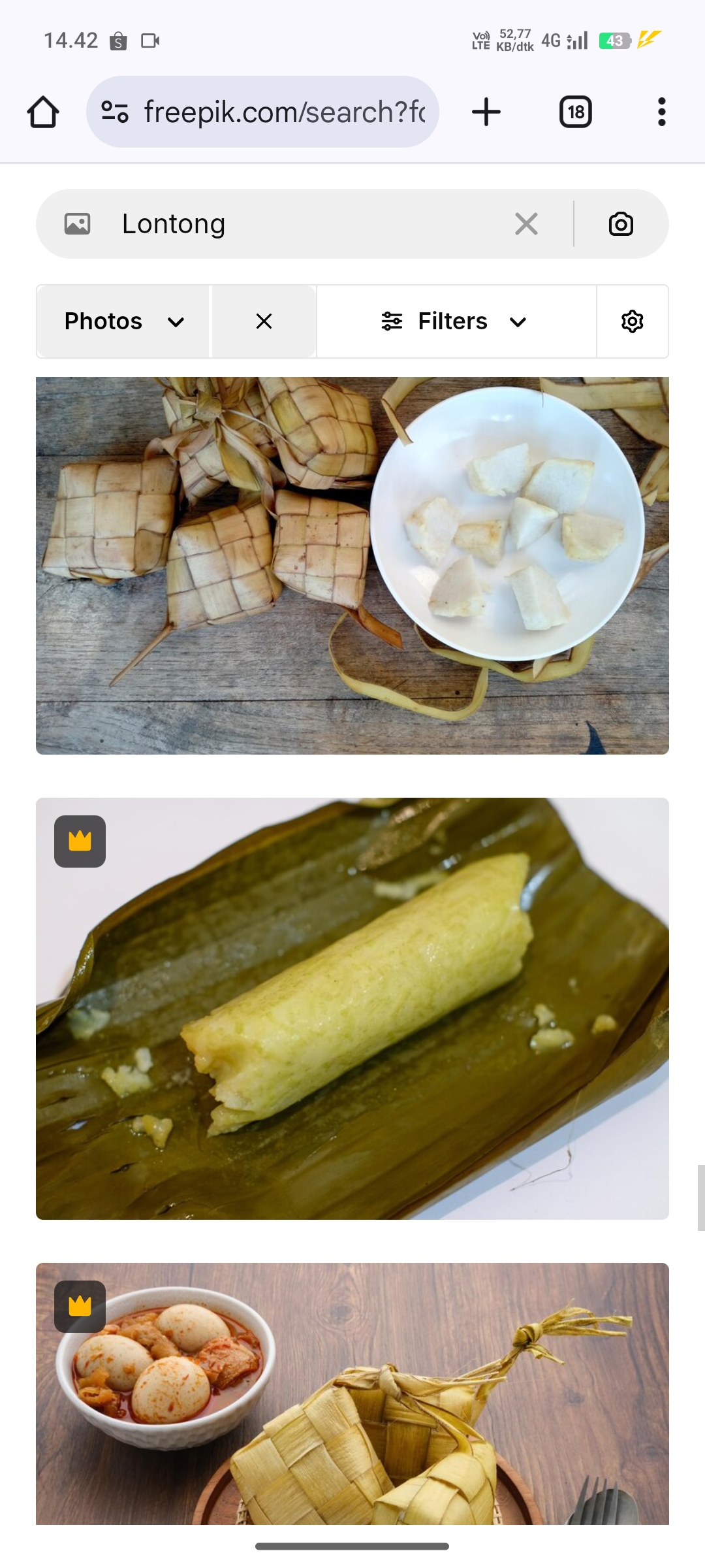 lontong masak tradisional