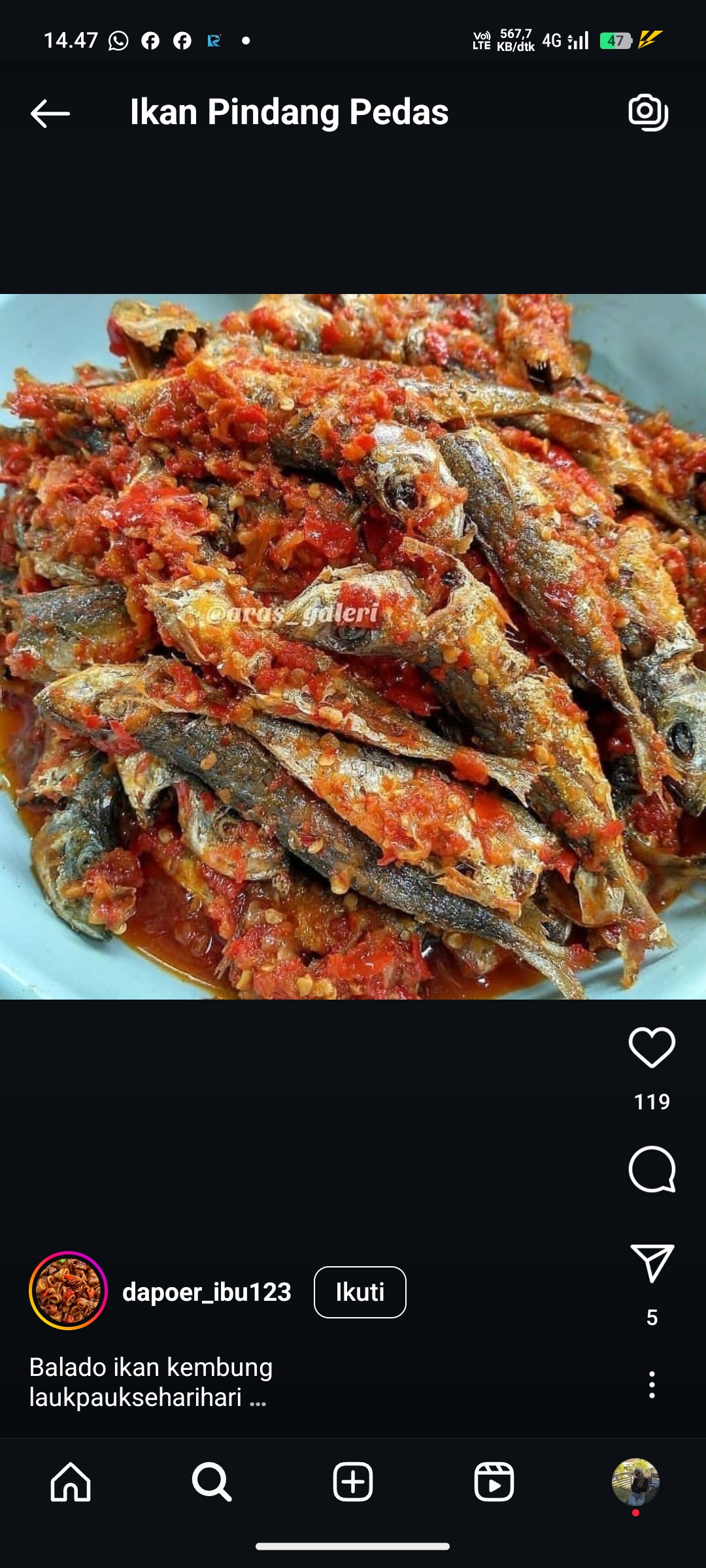 Ikan Pindang Pedas