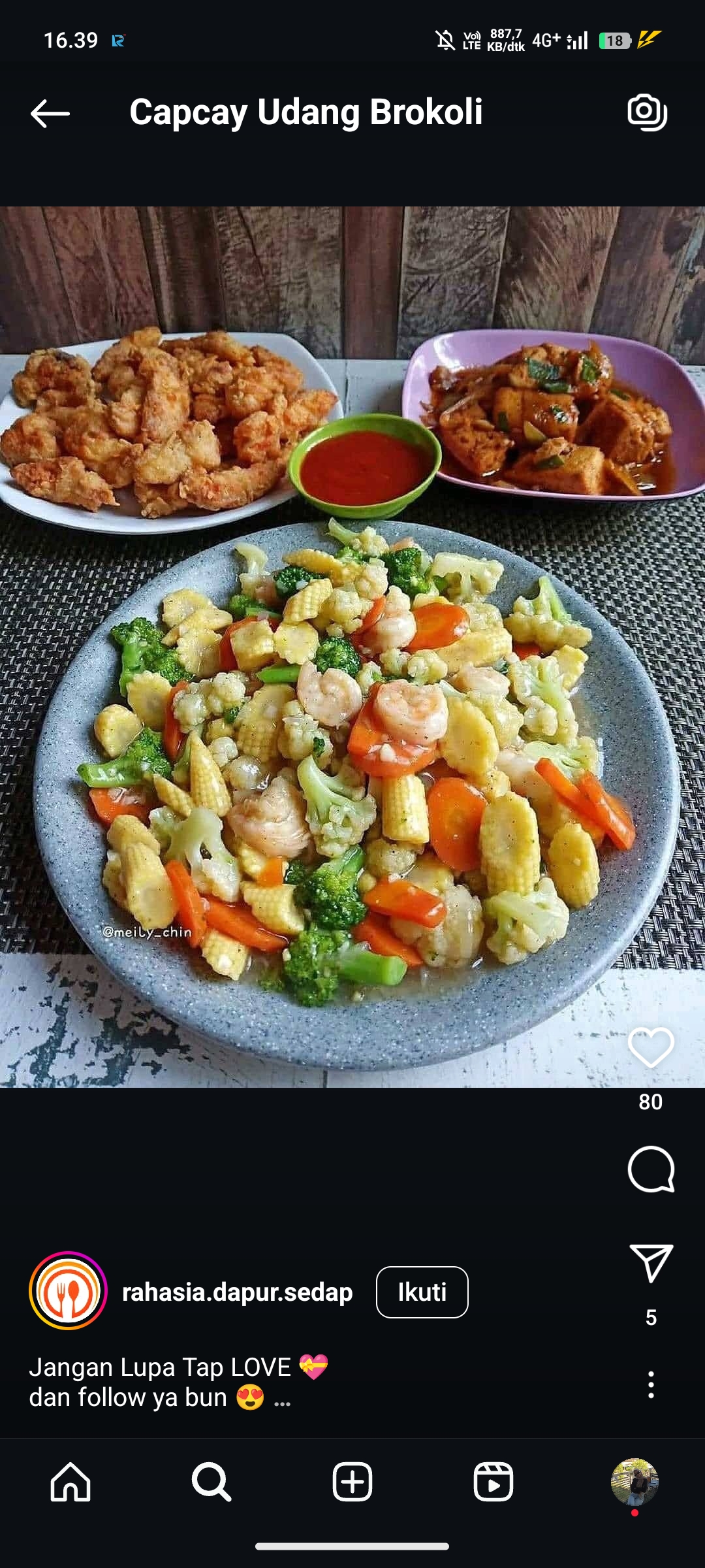 Capcay Udang Brokoli