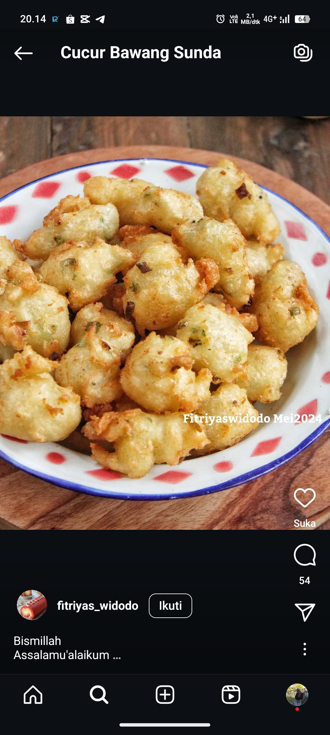 Ilustrasi Cucur Bawang Khas Sunda