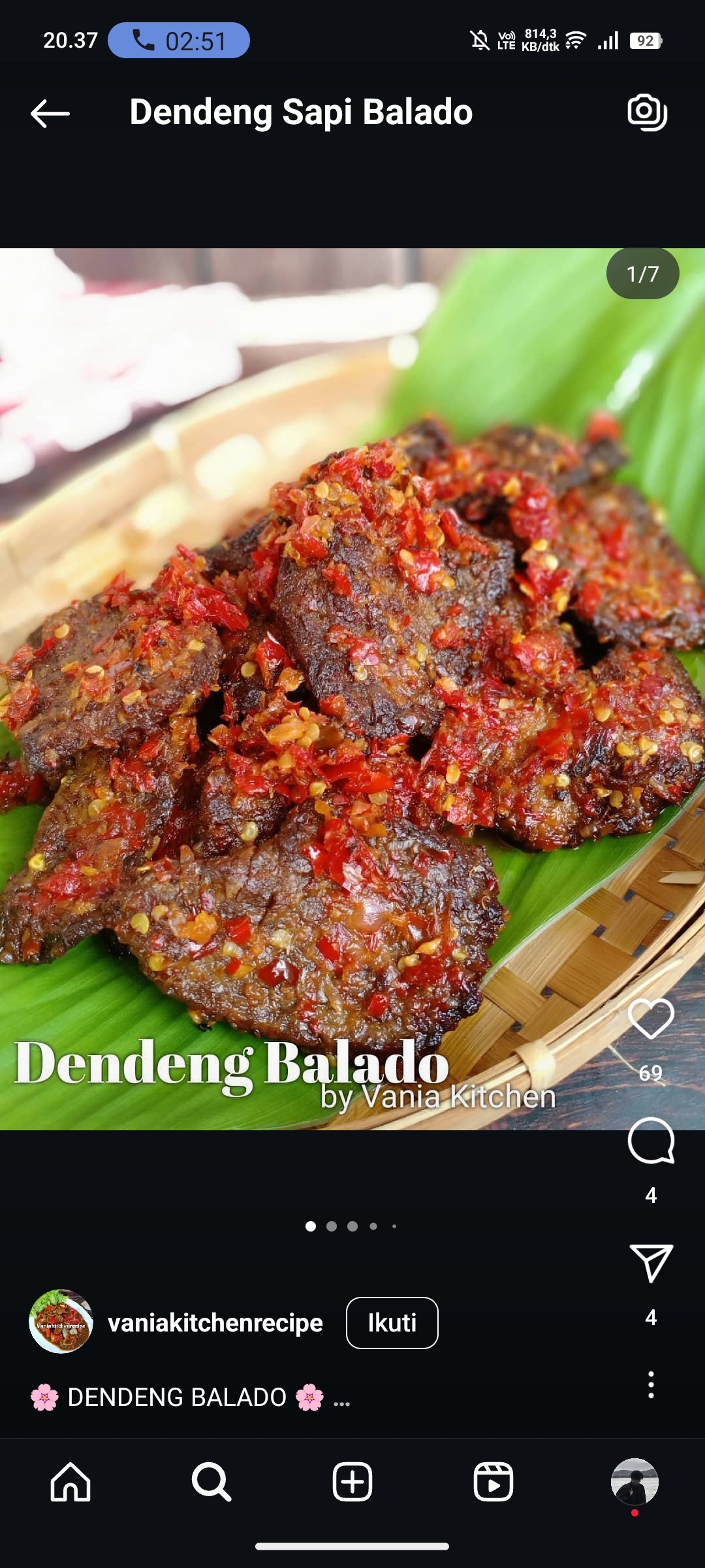 Dendeng Sapi Balado