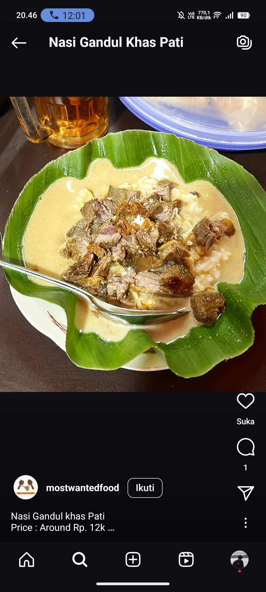 Nasi Gandul Khas Pati