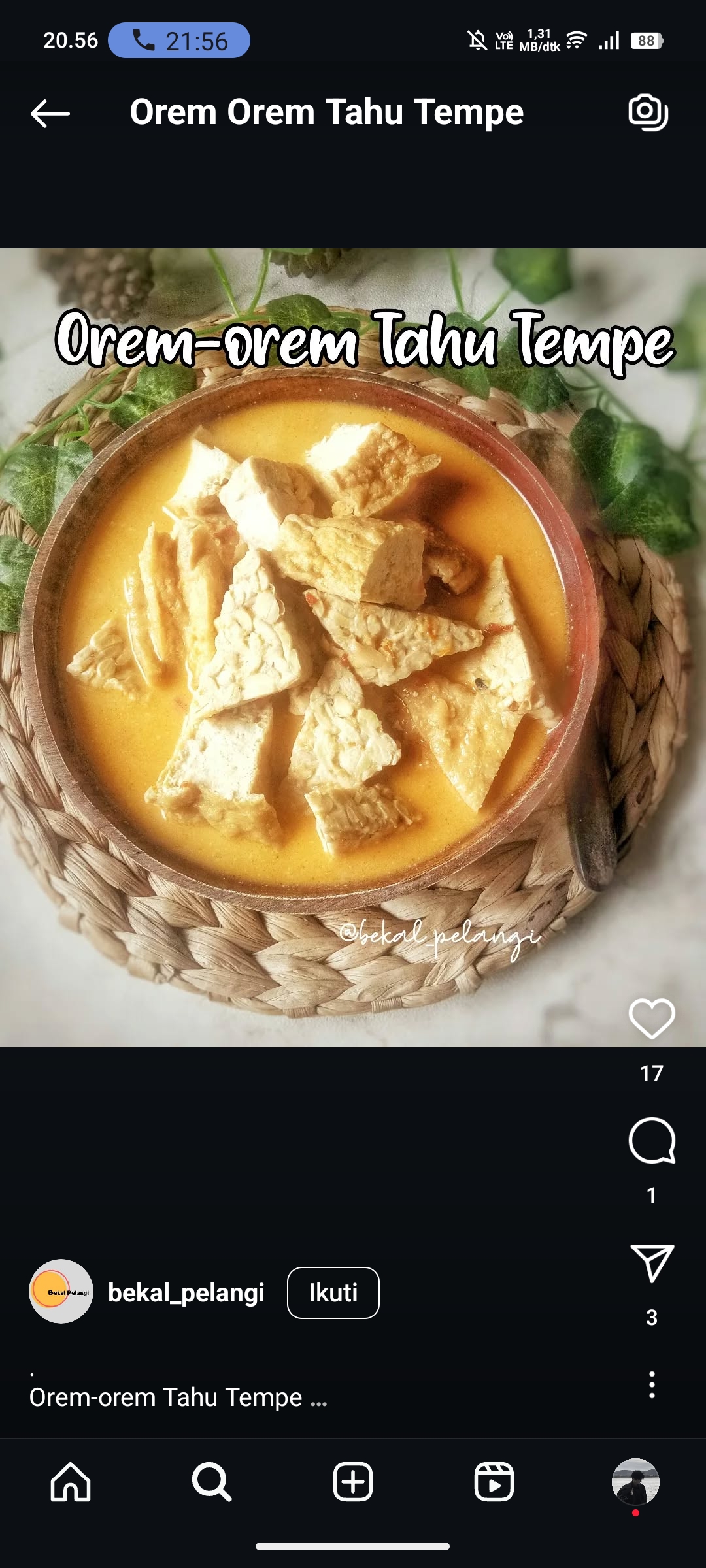 Orem Orem Tahu Tempe