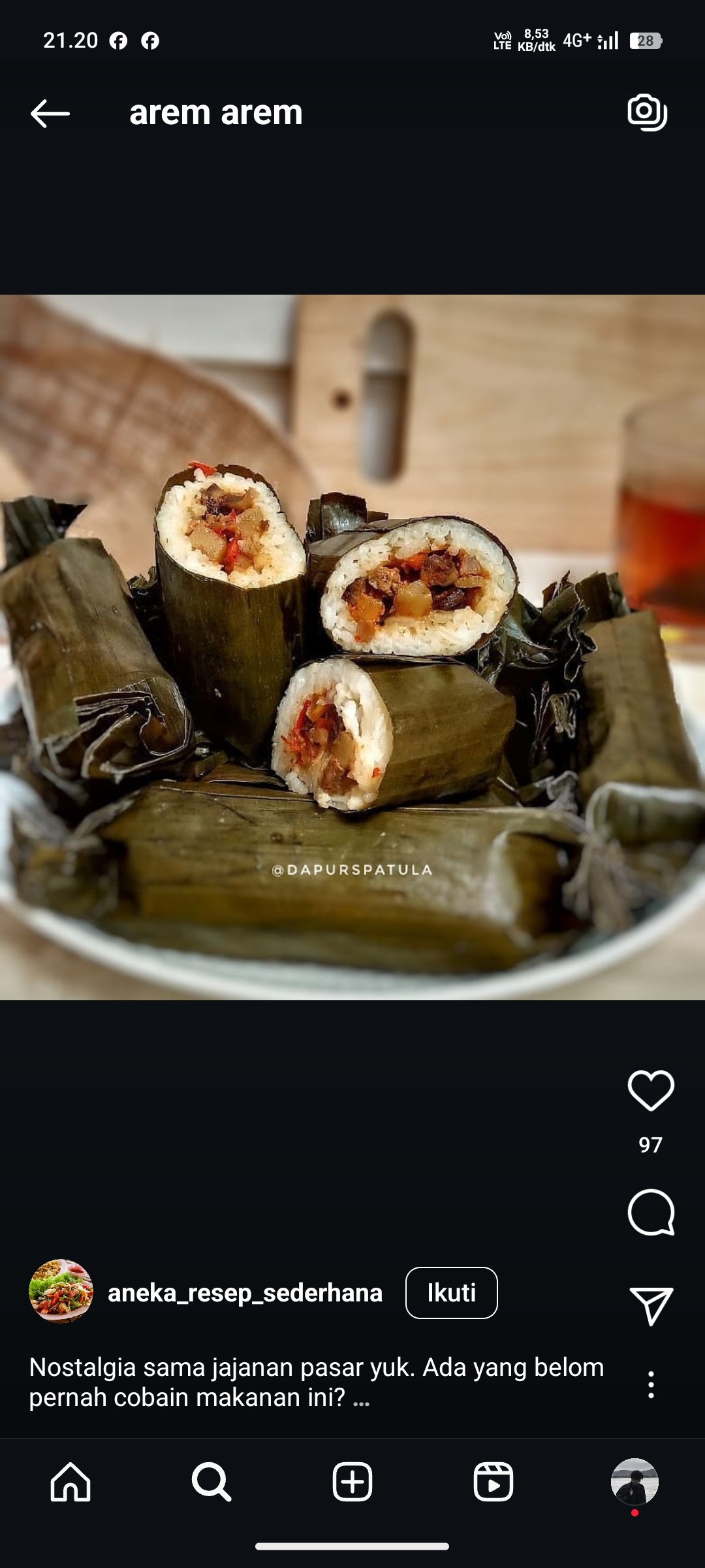 Arem-arem Lontong Isi