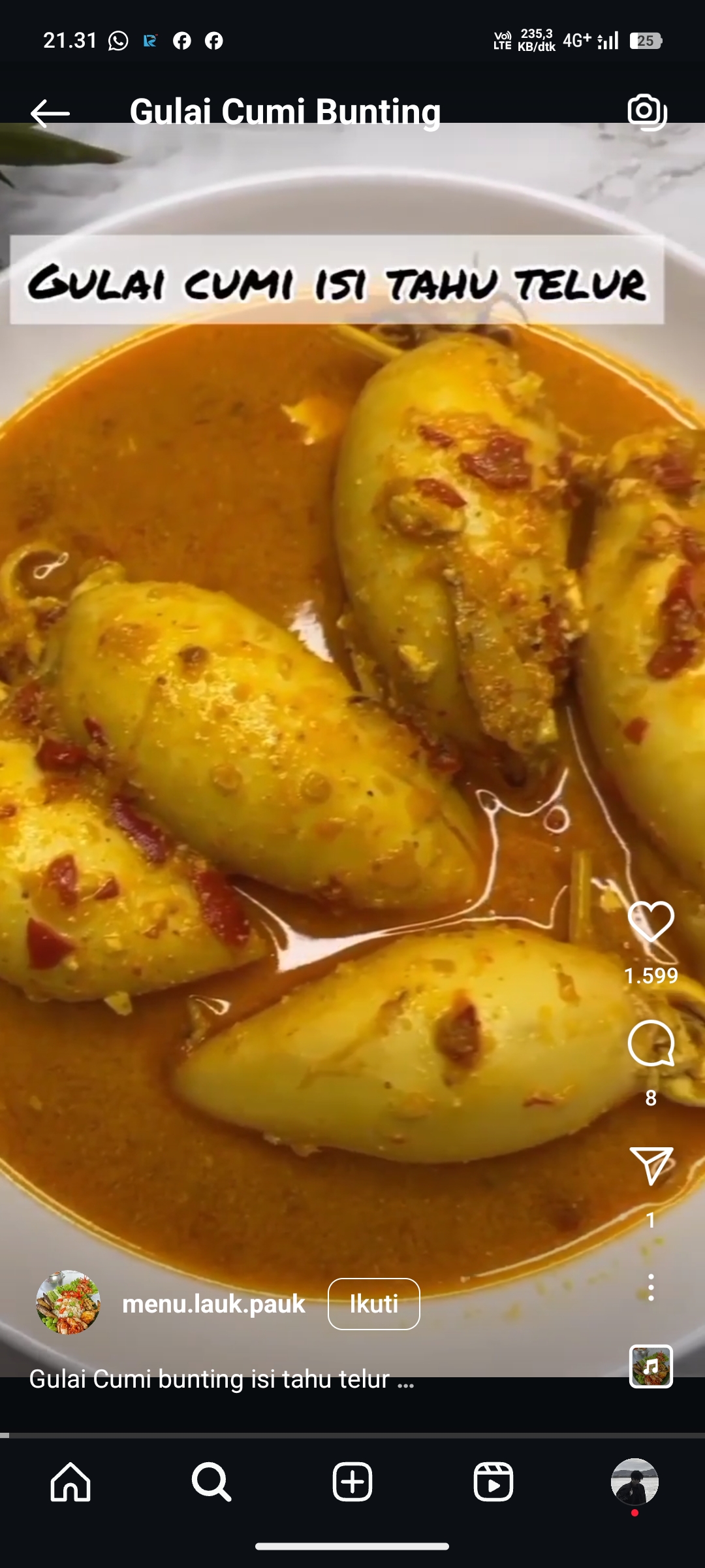 Gulai Cumi Bunting