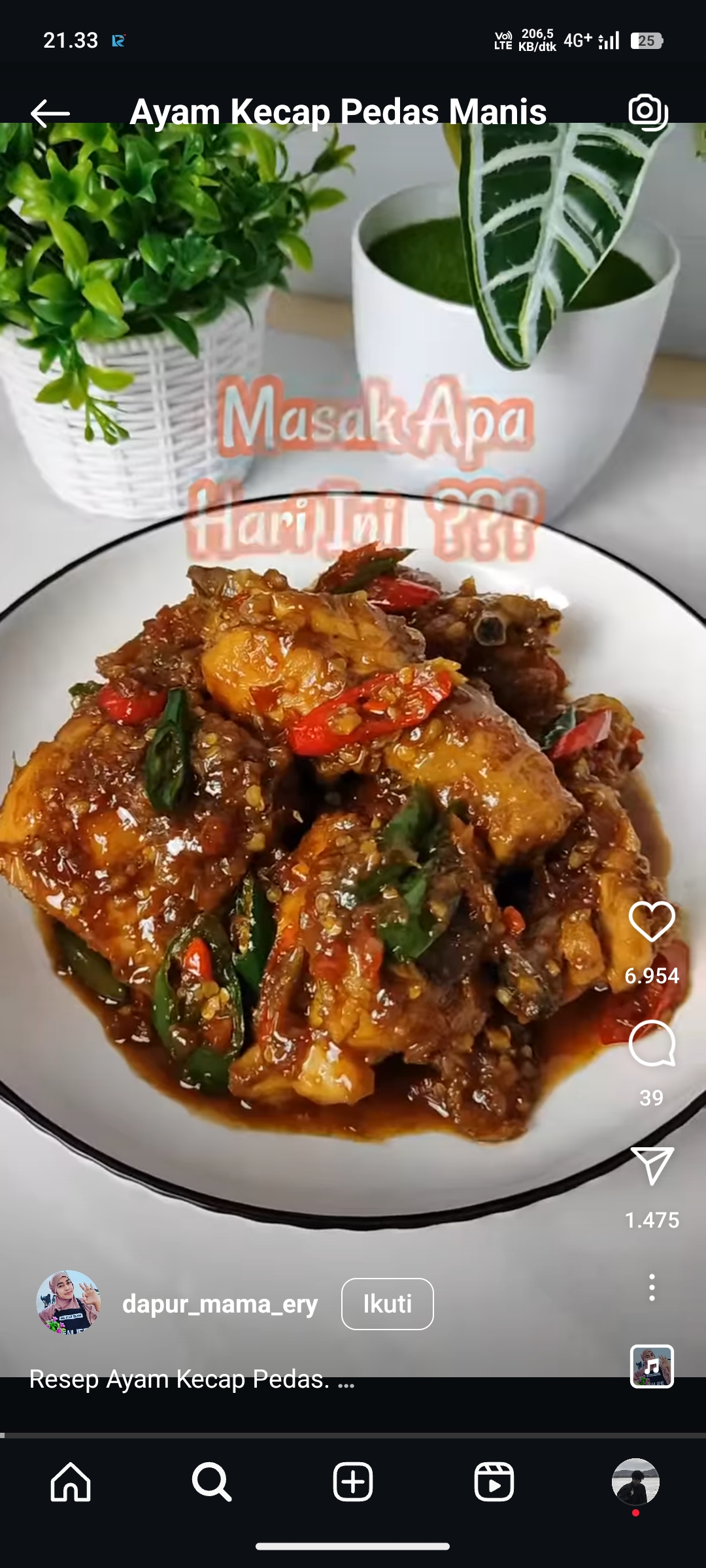 Ayam Kecap Pedas Manis