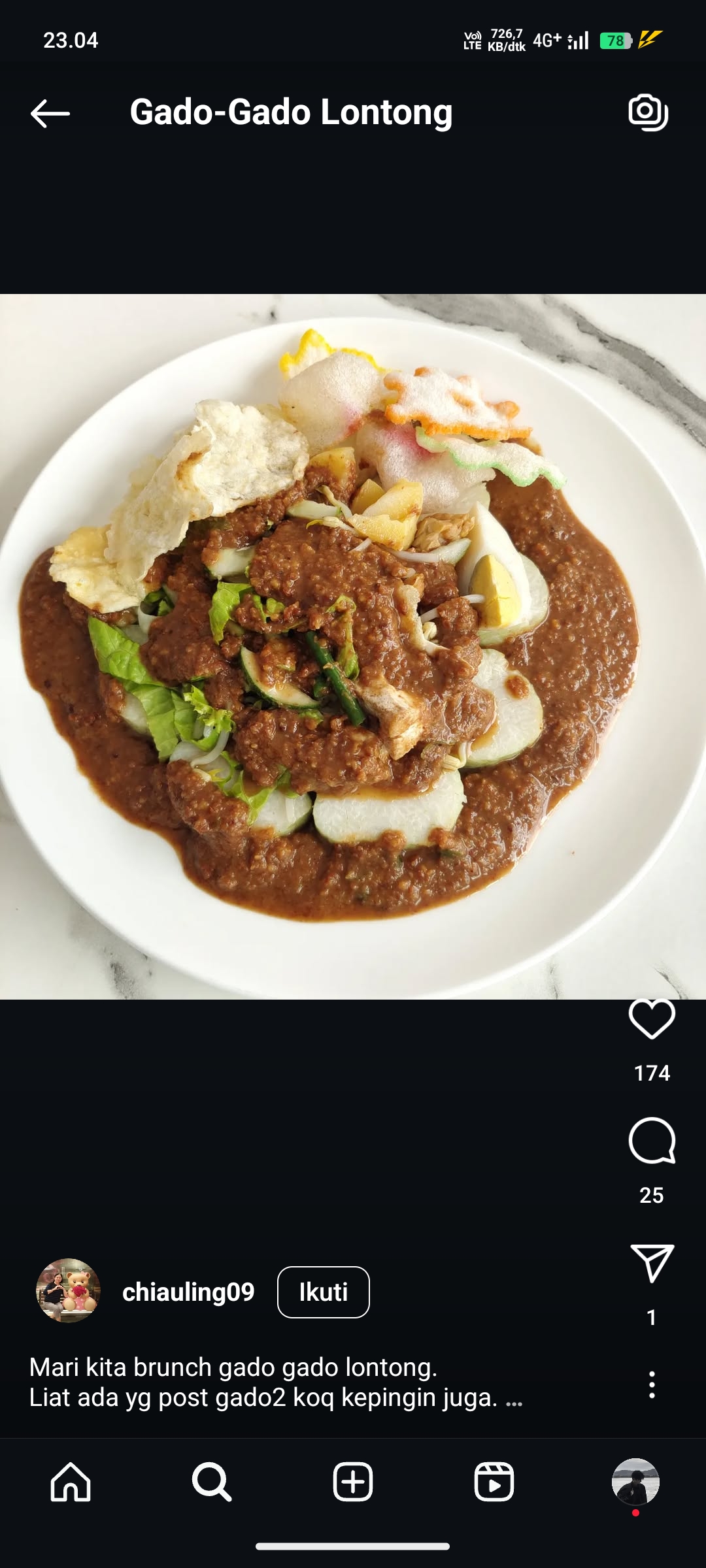 Gado-Gado Lontong