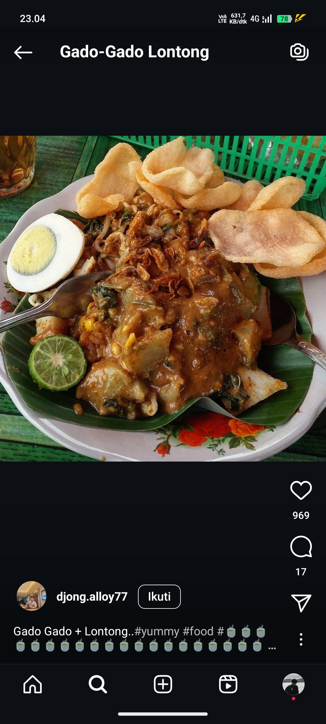 Gado-Gado Lontong
