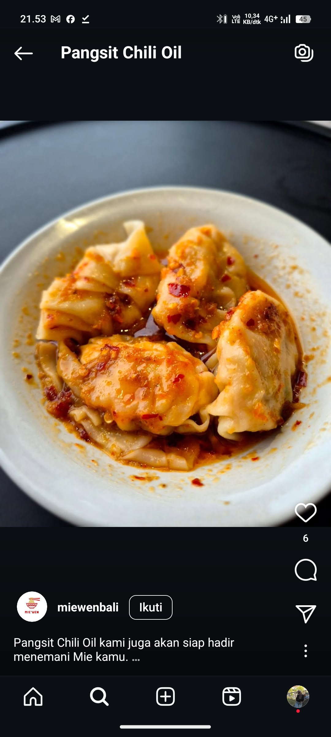 Pangsit Chili Oil