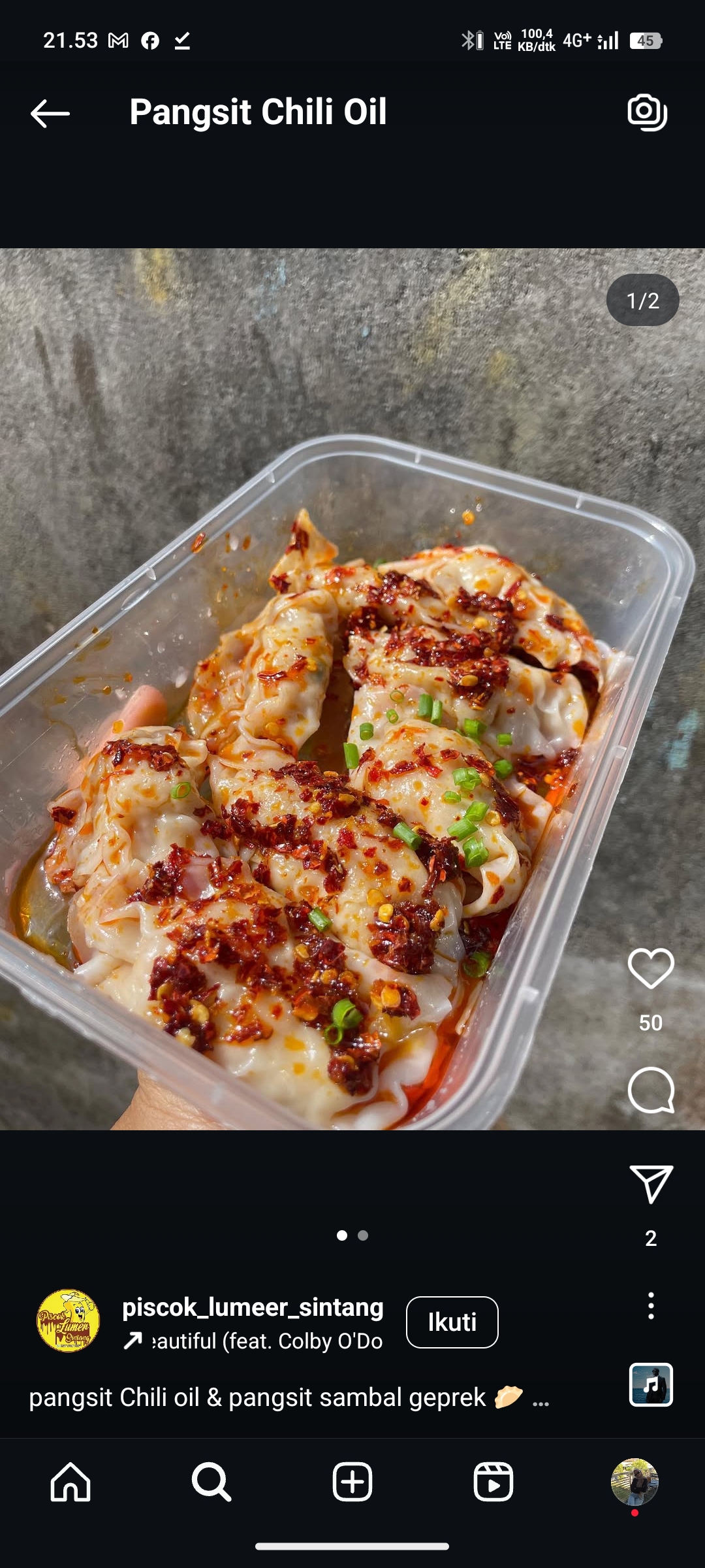 Pangsit Chili Oil
