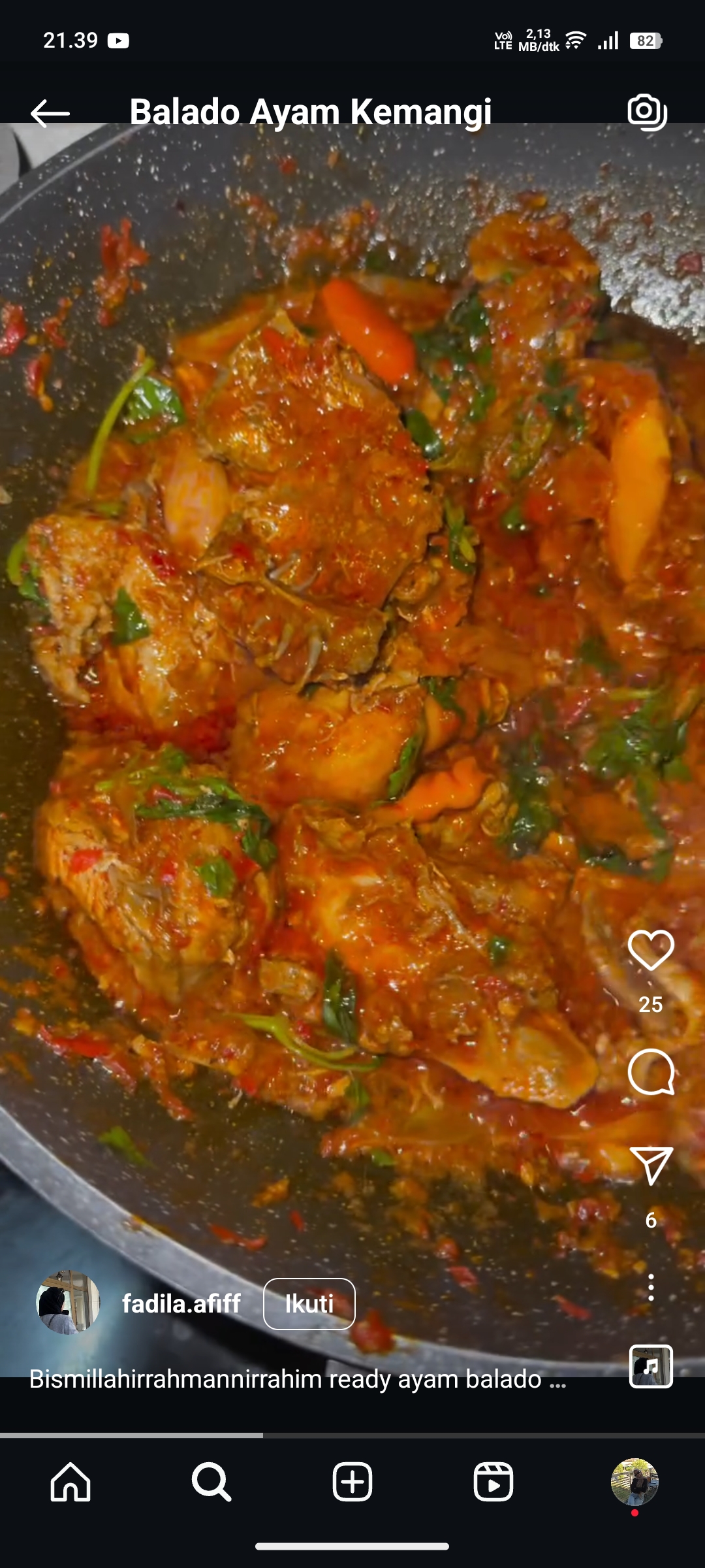 Balado Ayam Kemangi