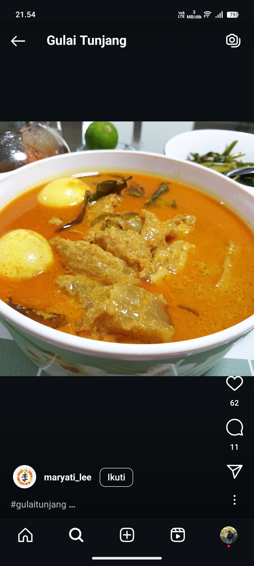 Gulai Tunjang