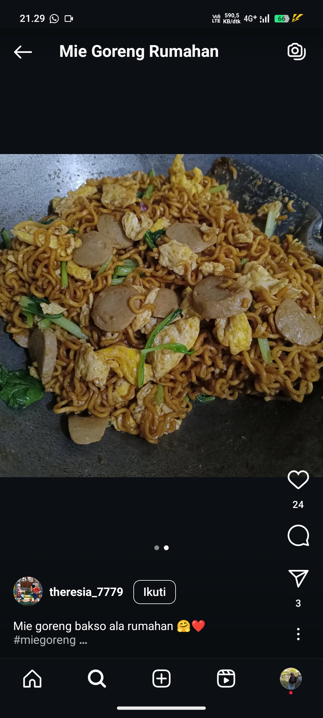 Mie Goreng Rumahan