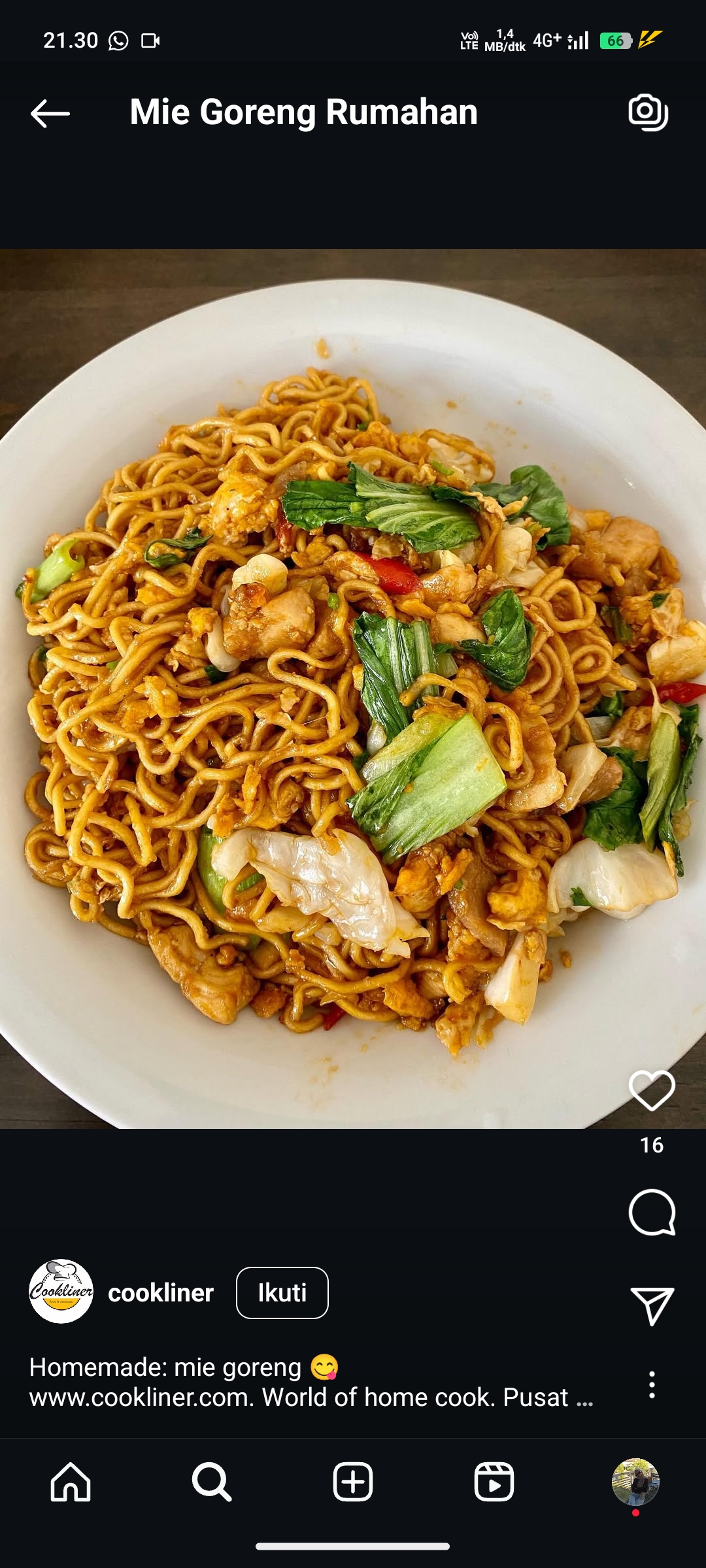 Mie Goreng Rumahan