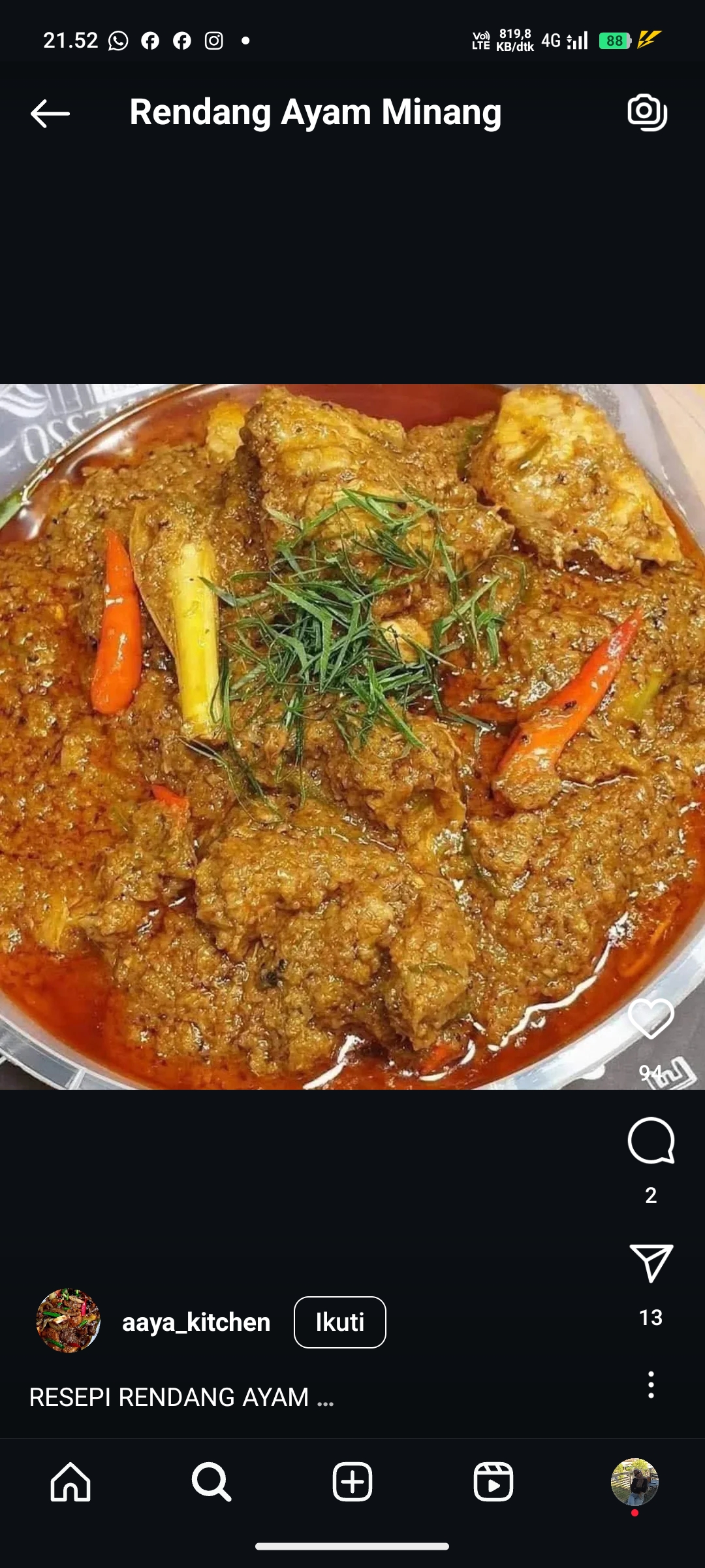 Rendang Ayam Minang