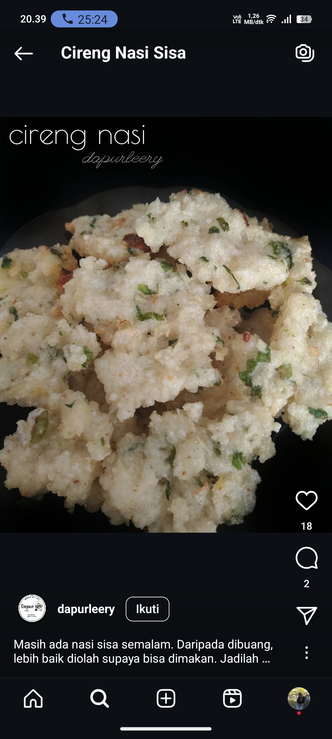Oseng Buncis Tempe Kecap
