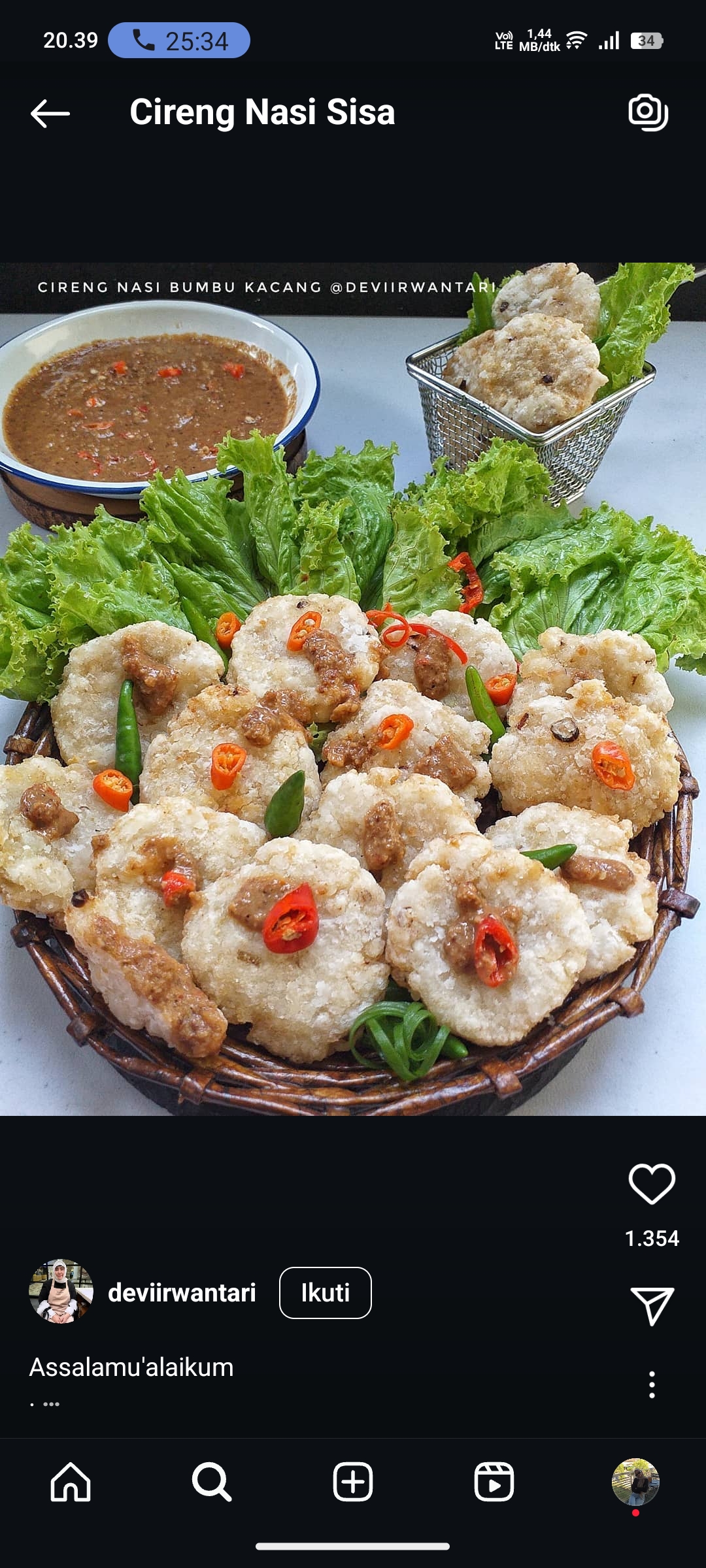 Cireng Nasi Sisa