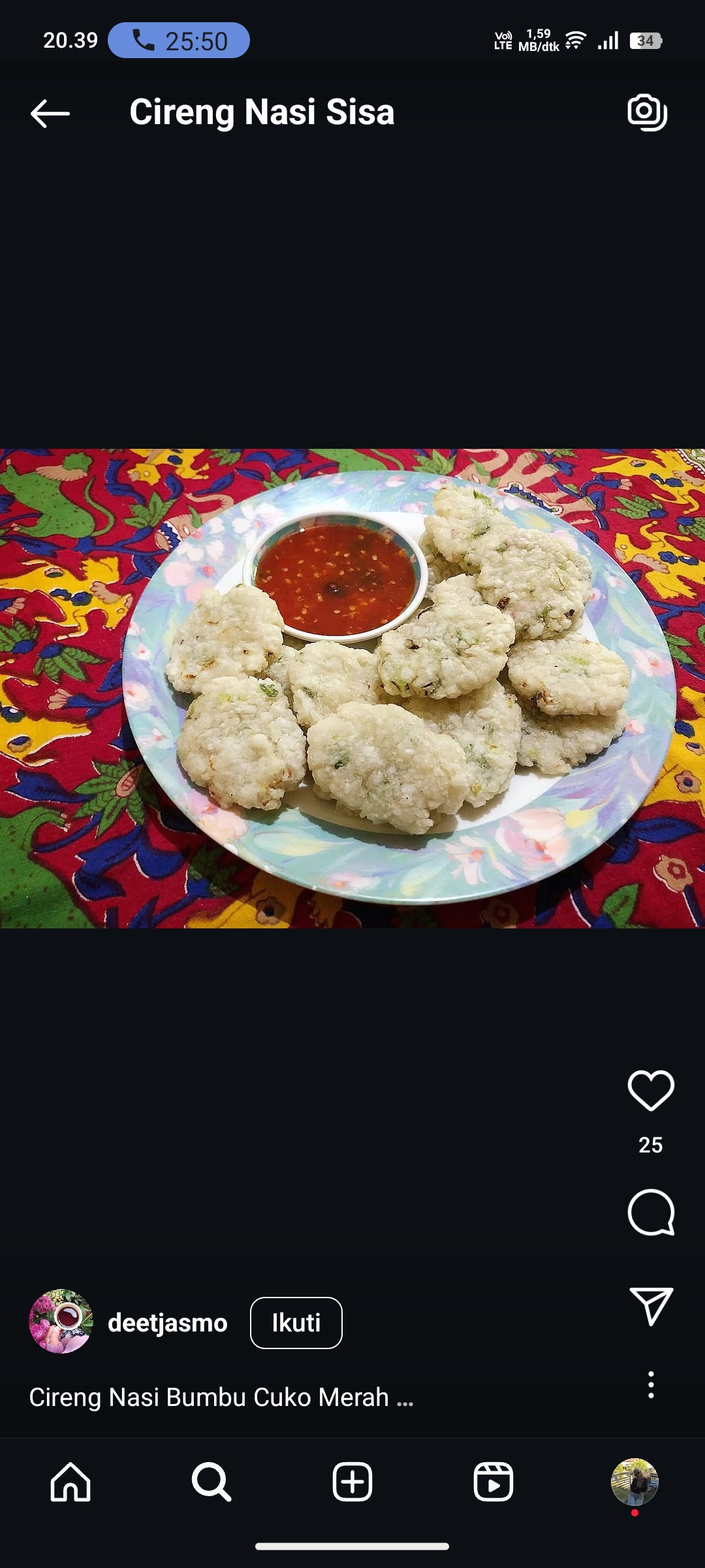 Cireng Nasi Sisa