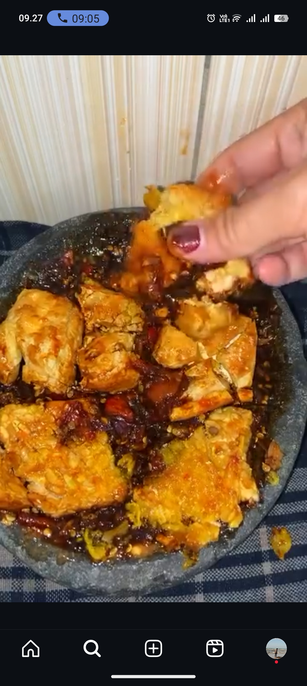 Tahu Penyet kecap