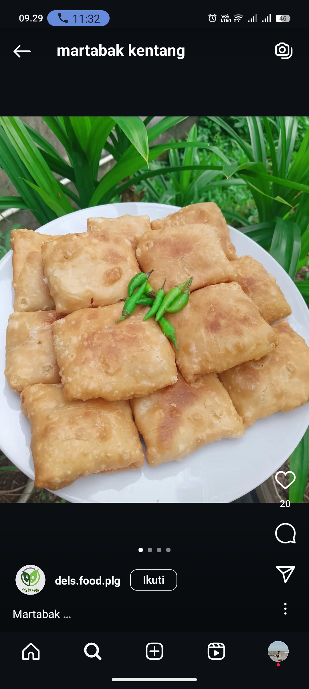 Martabak kentang palembang