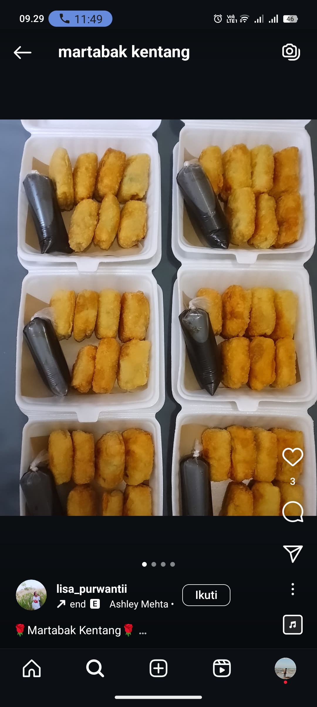 Resep martabak kentang Palembang
