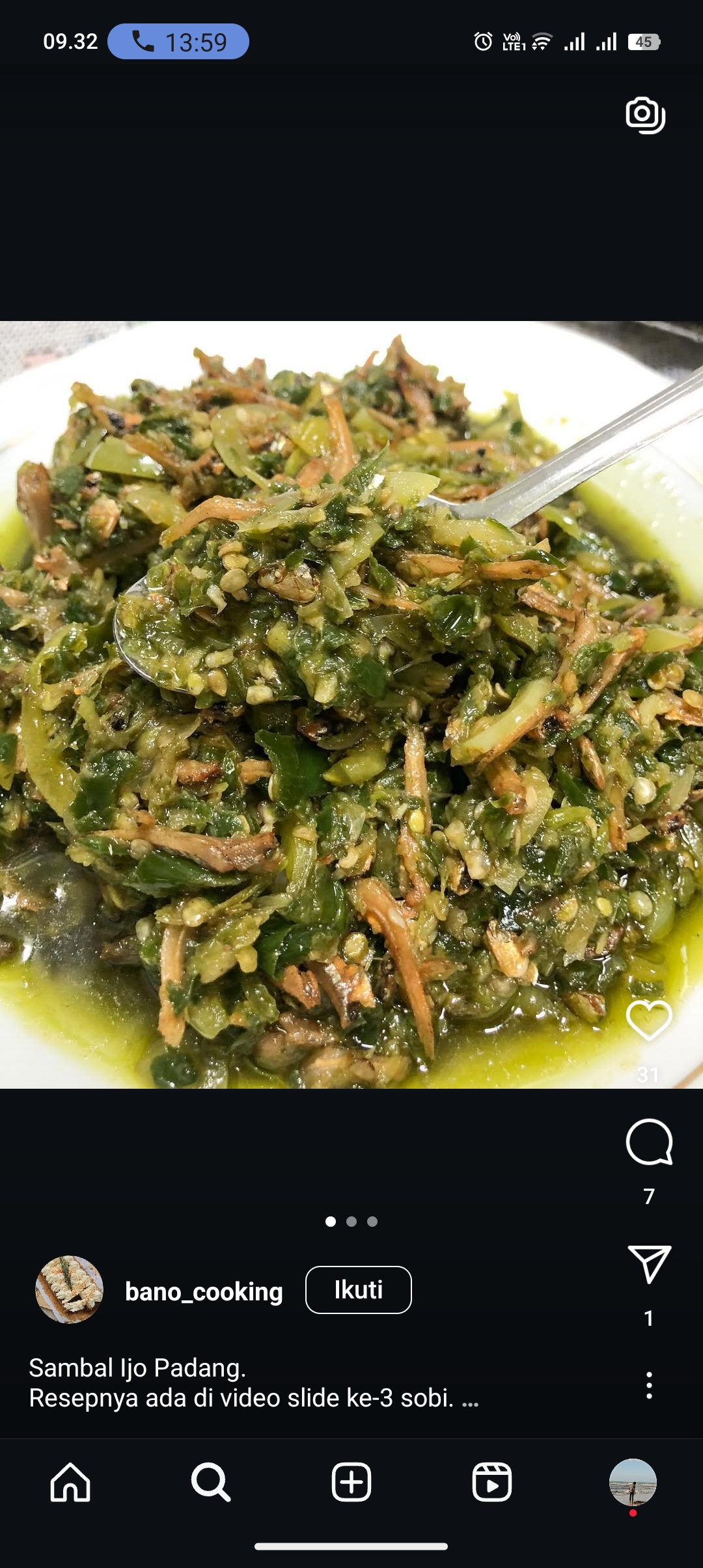 Resep sambal ijo padang