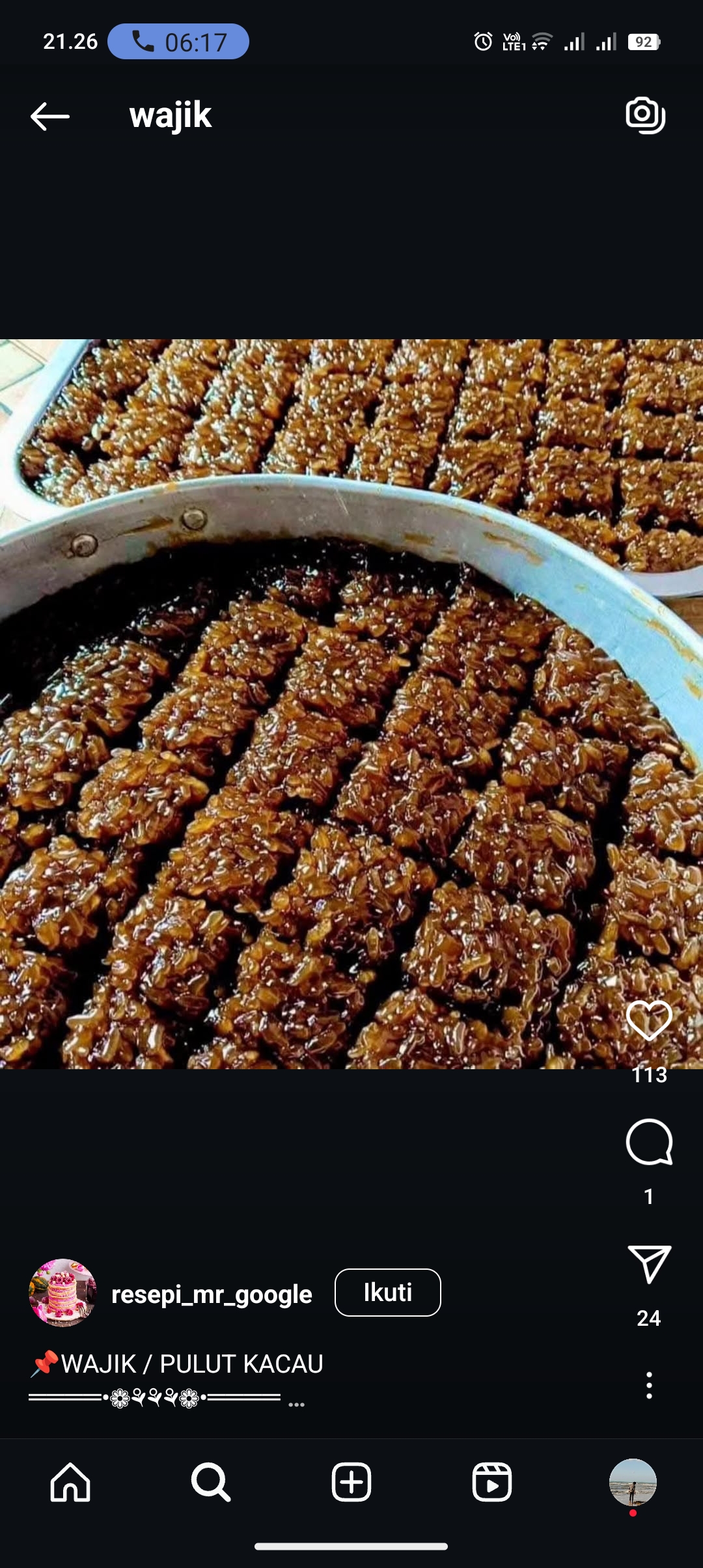 Resep Wajik Ketan Gula Jawa