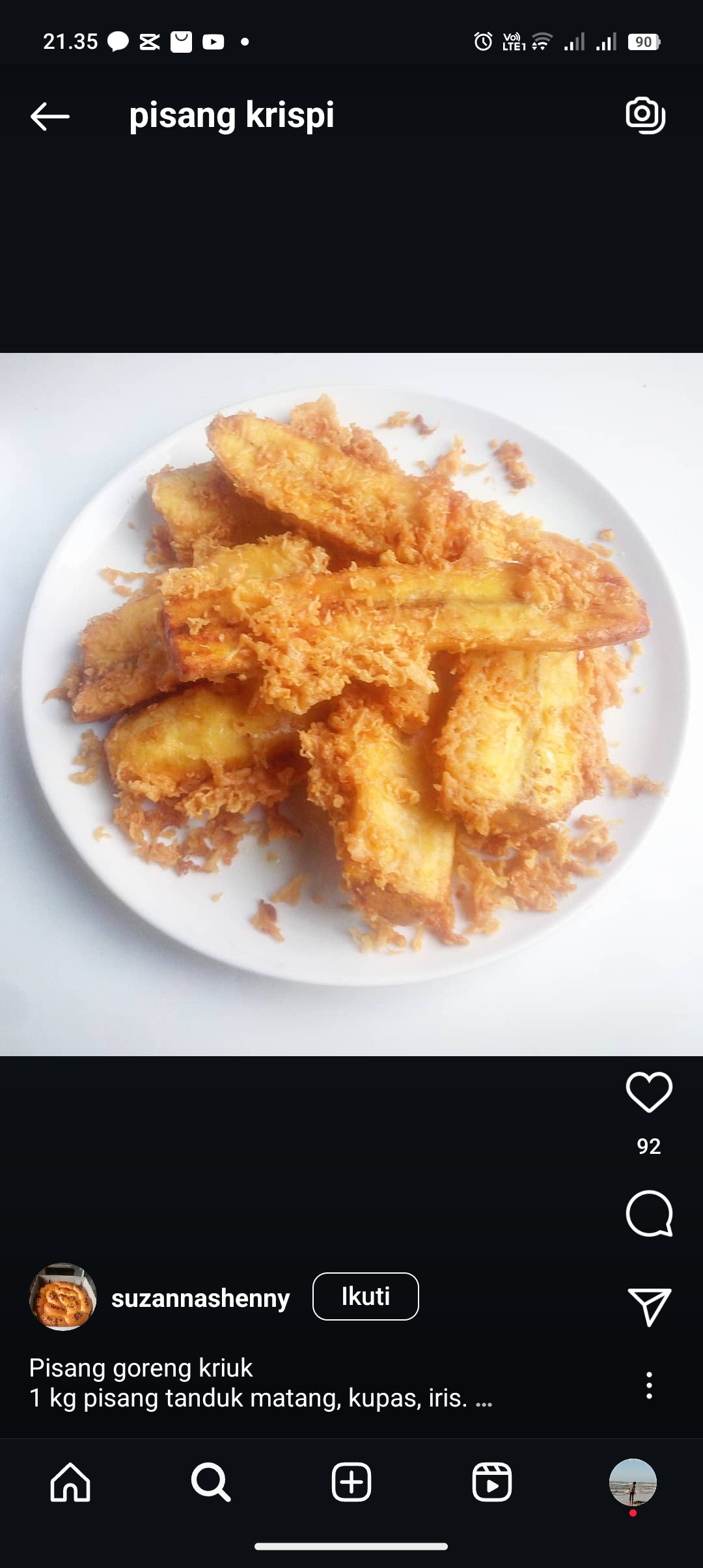 Pisang Krispi super enak dan renyah