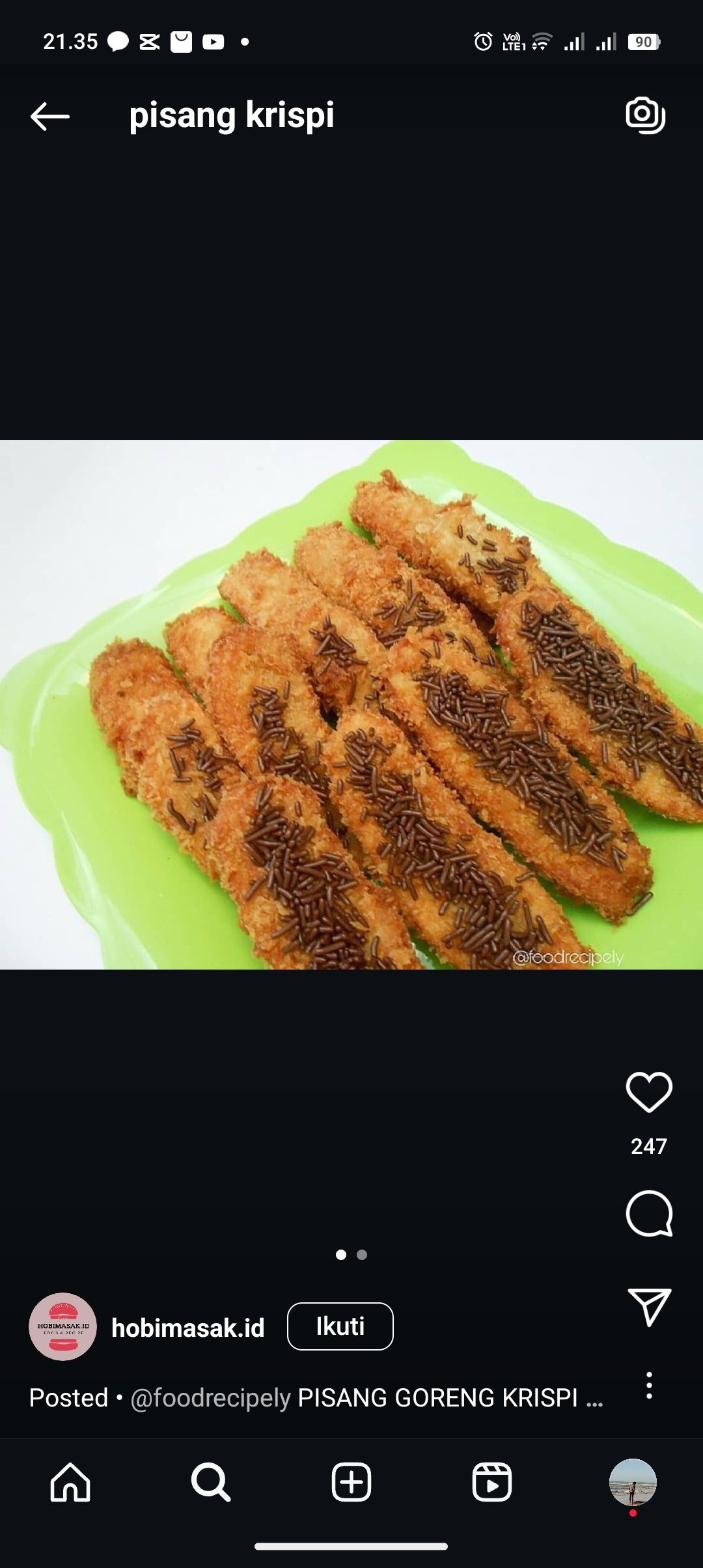 Resep pisang krispi