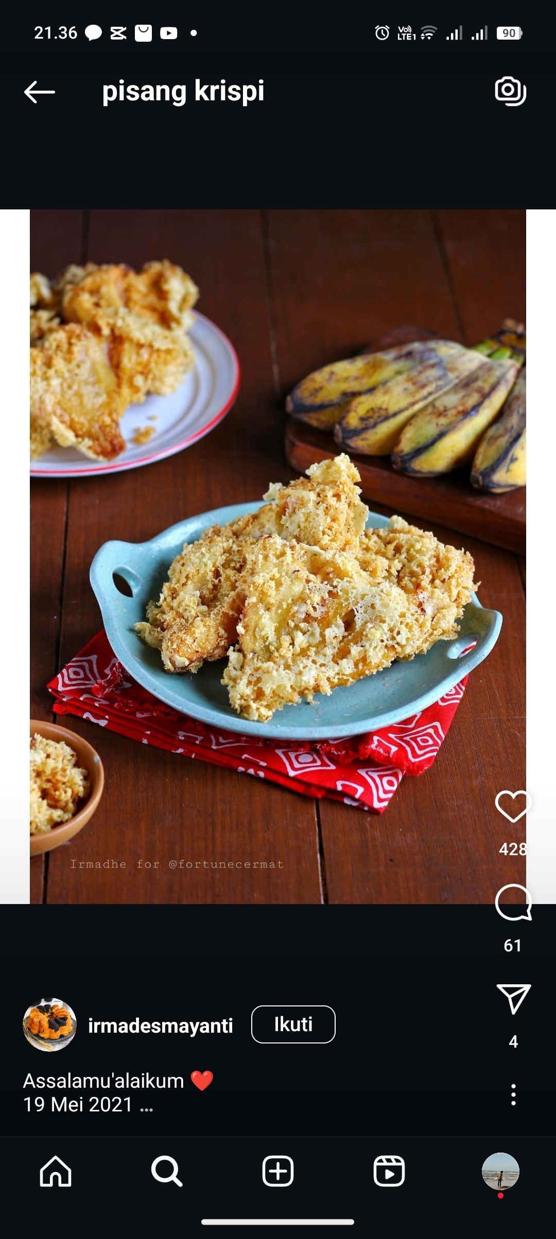 Resep Pisang Krispi