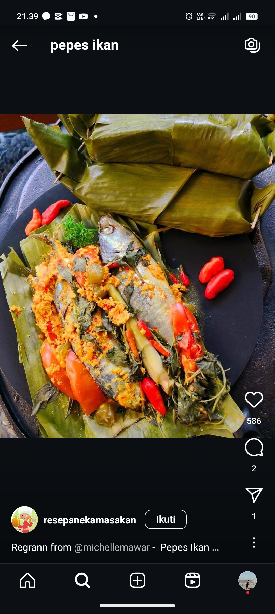 Resep pepes ikan super enak