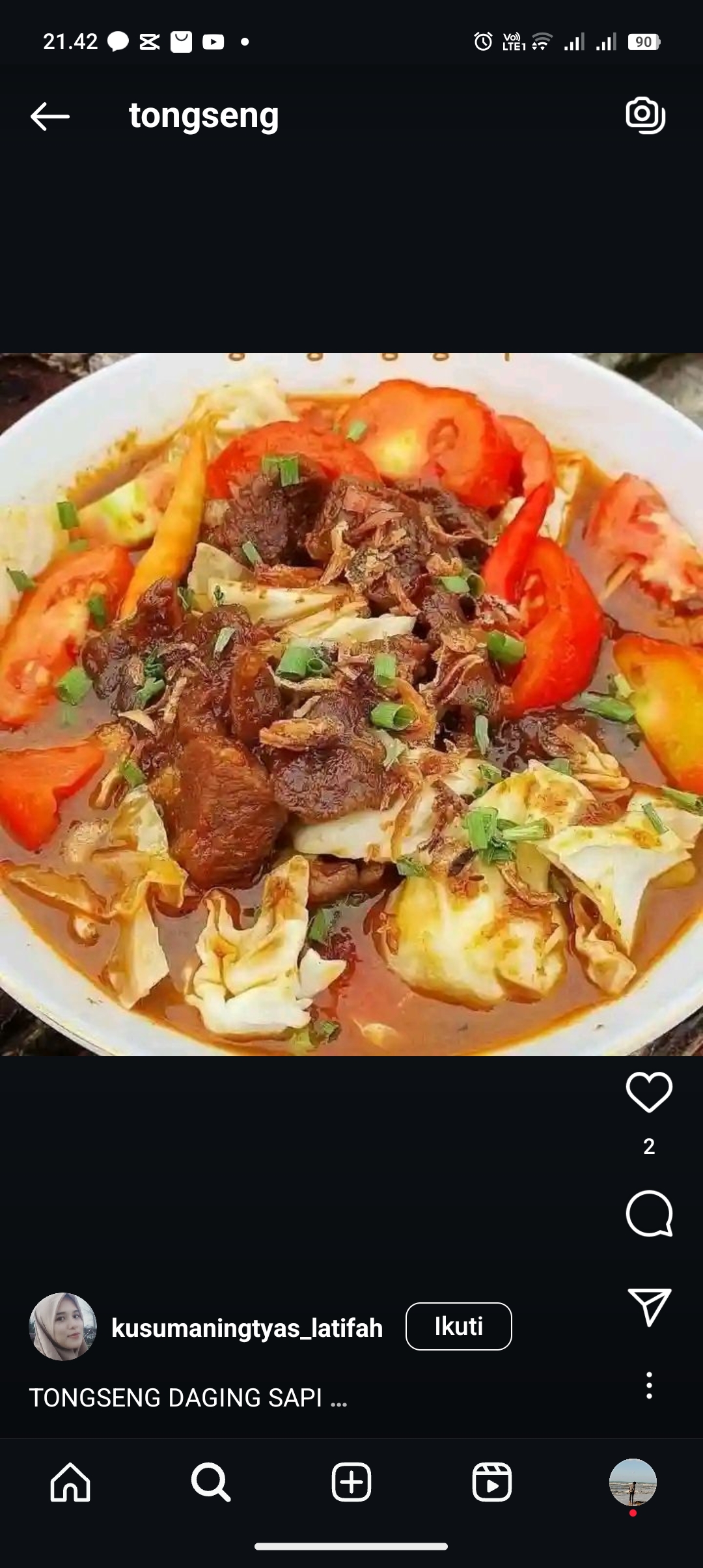 Masak tongseng
