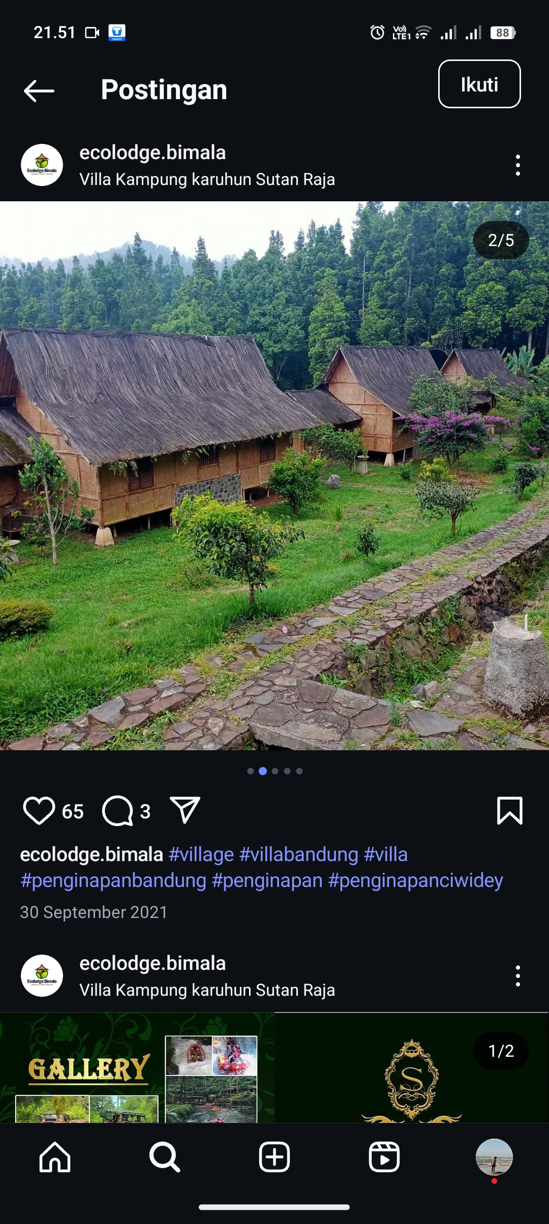 Staycation di  Ecolodge Bimala
